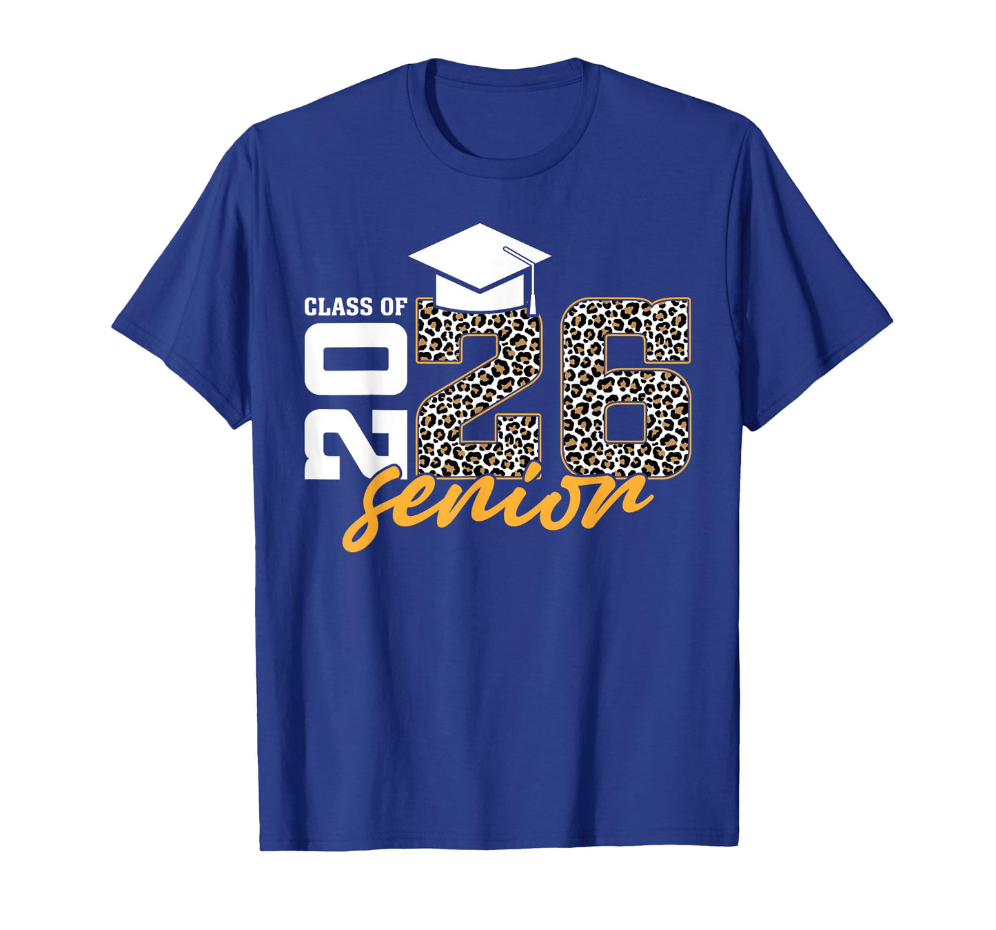 Senior 26 Class Of 2026 Leopard Graduation Women Girls T-Shirt