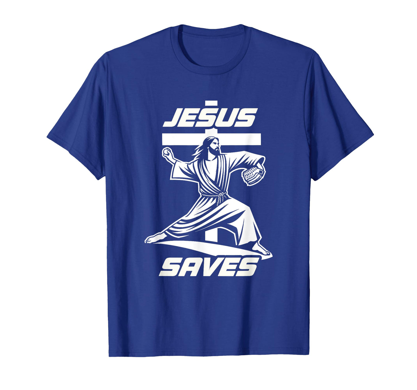 Baseball Christian Pitcher Christ Jesus Saves Baseball Lover T-Shirt