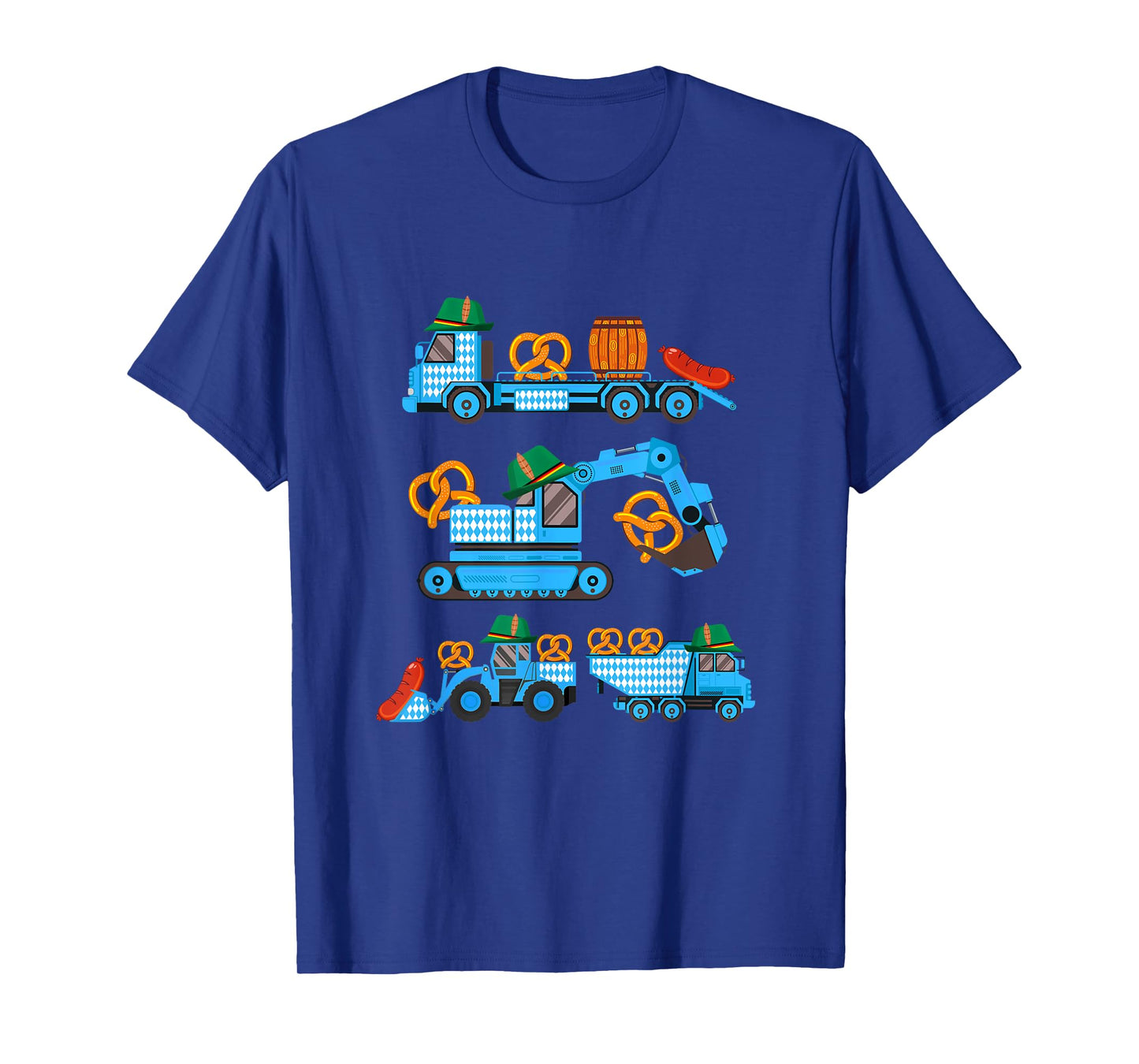 Oktoberfest Construction Vehicles German Costume Boys Kids T-Shirt