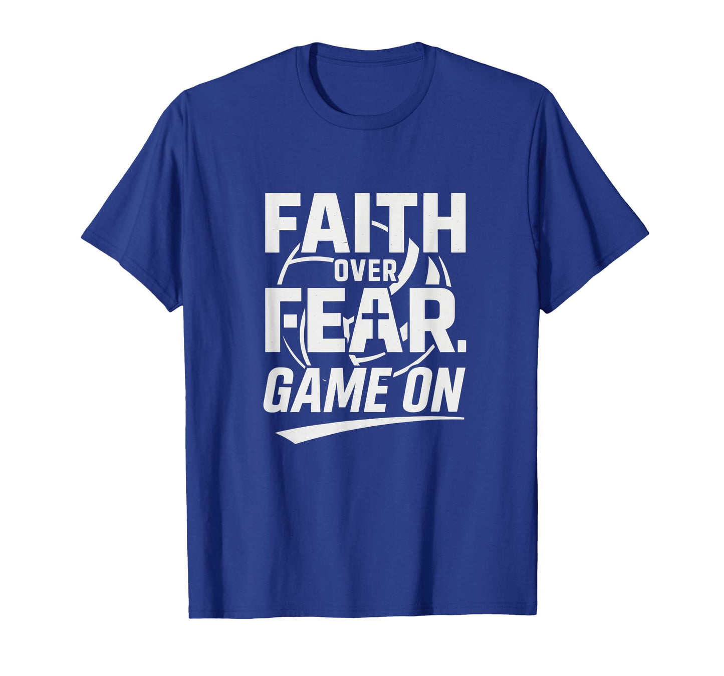 Faith Over Fear. Game On. Christian Volleyball 2 Timothy 1:7 T-Shirt
