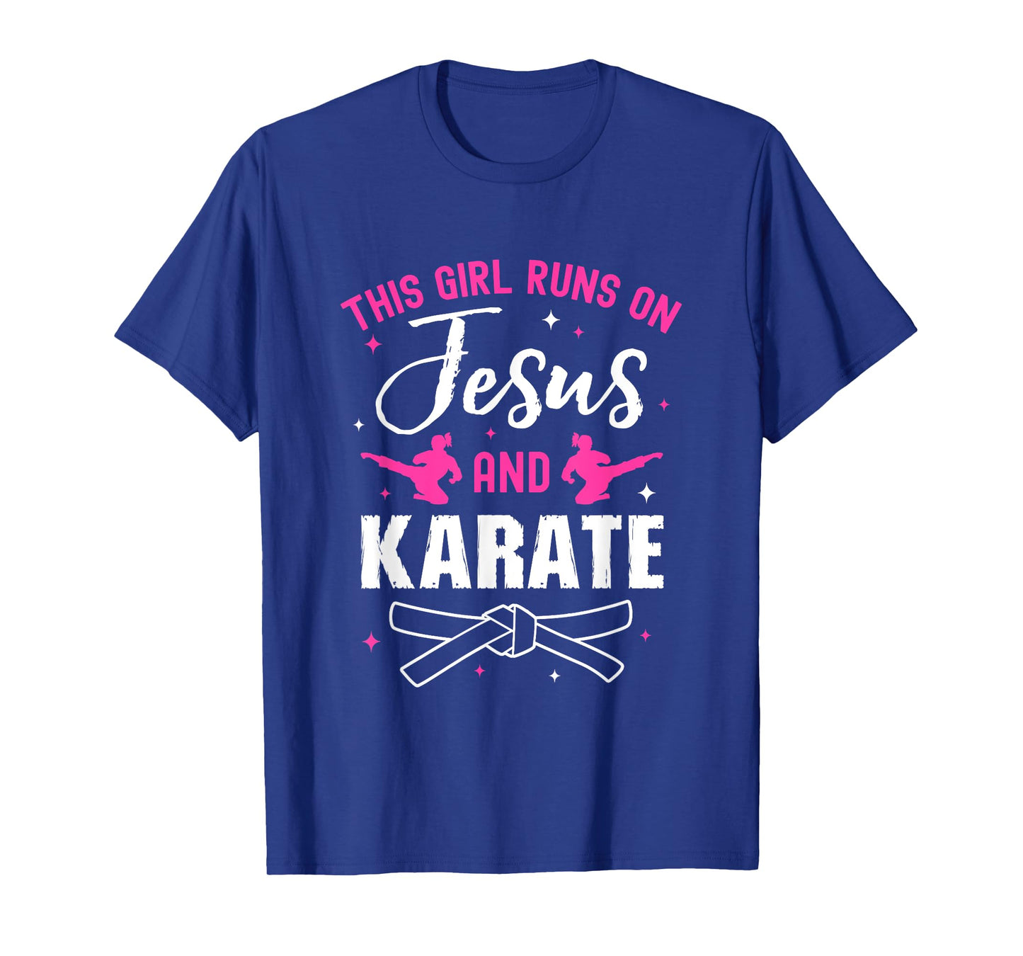 Funny Karate Design For Women Girls Karate Black Belt T-Shirt