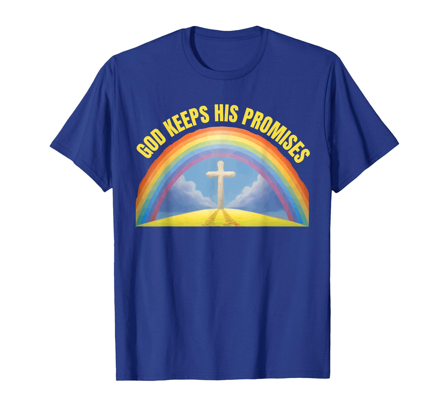 Christian Religious Faith Rainbow God Keeps His Promises T-Shirt