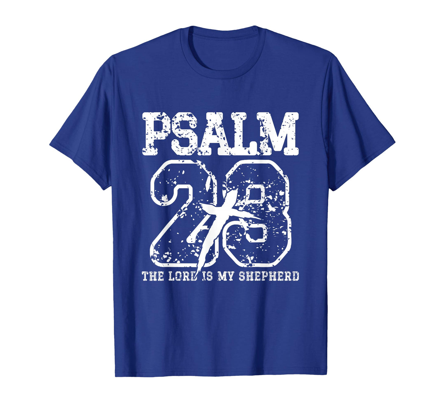Retro Psalm 23 The Lord is My Shepherd Christian Faith T-Shirt