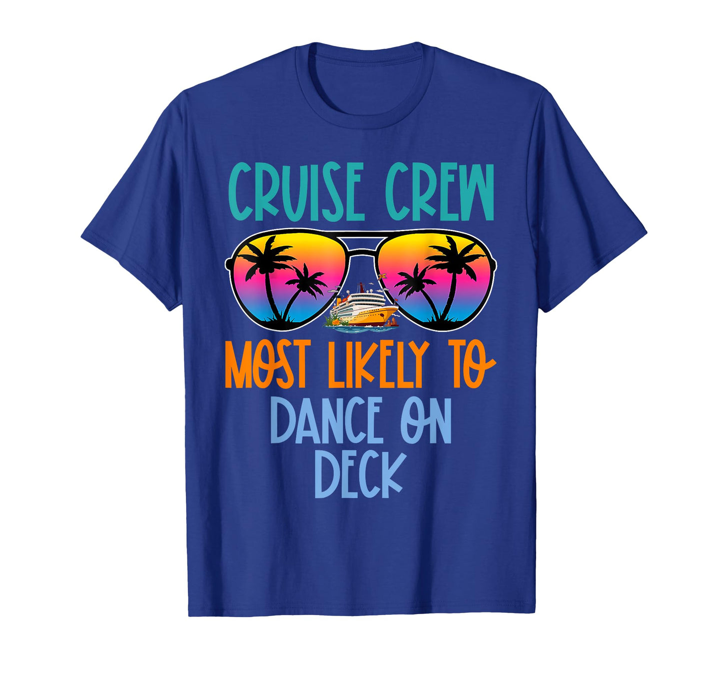 Cruise Crew Most Likely to Dance On Deck Retro T-Shirt