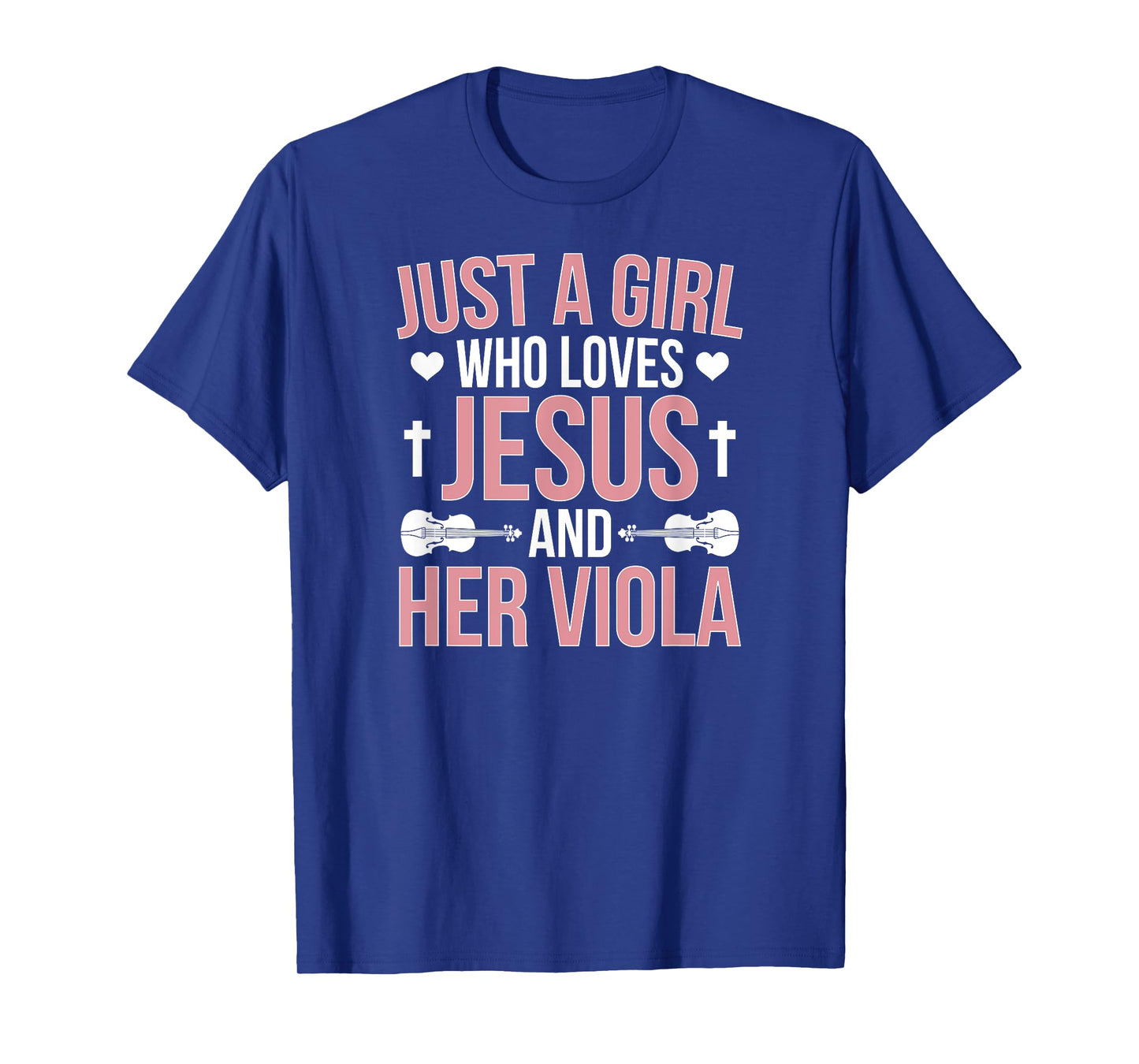 Girl Loves Jesus And Viola Player Violist Viola Lover T-Shirt