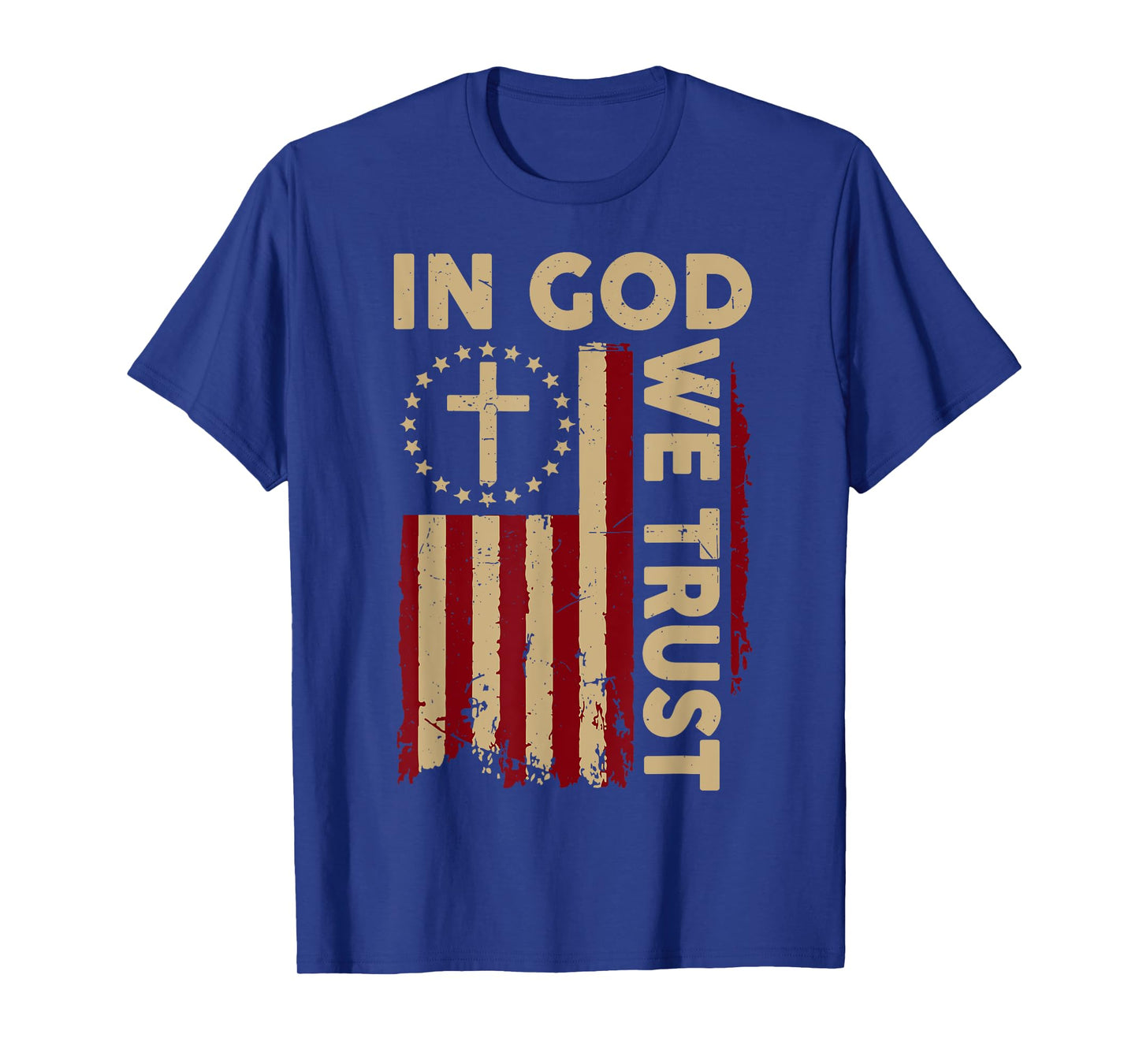 Men In God We Trust 4th July Christian Son Toddler Patriotic T-Shirt