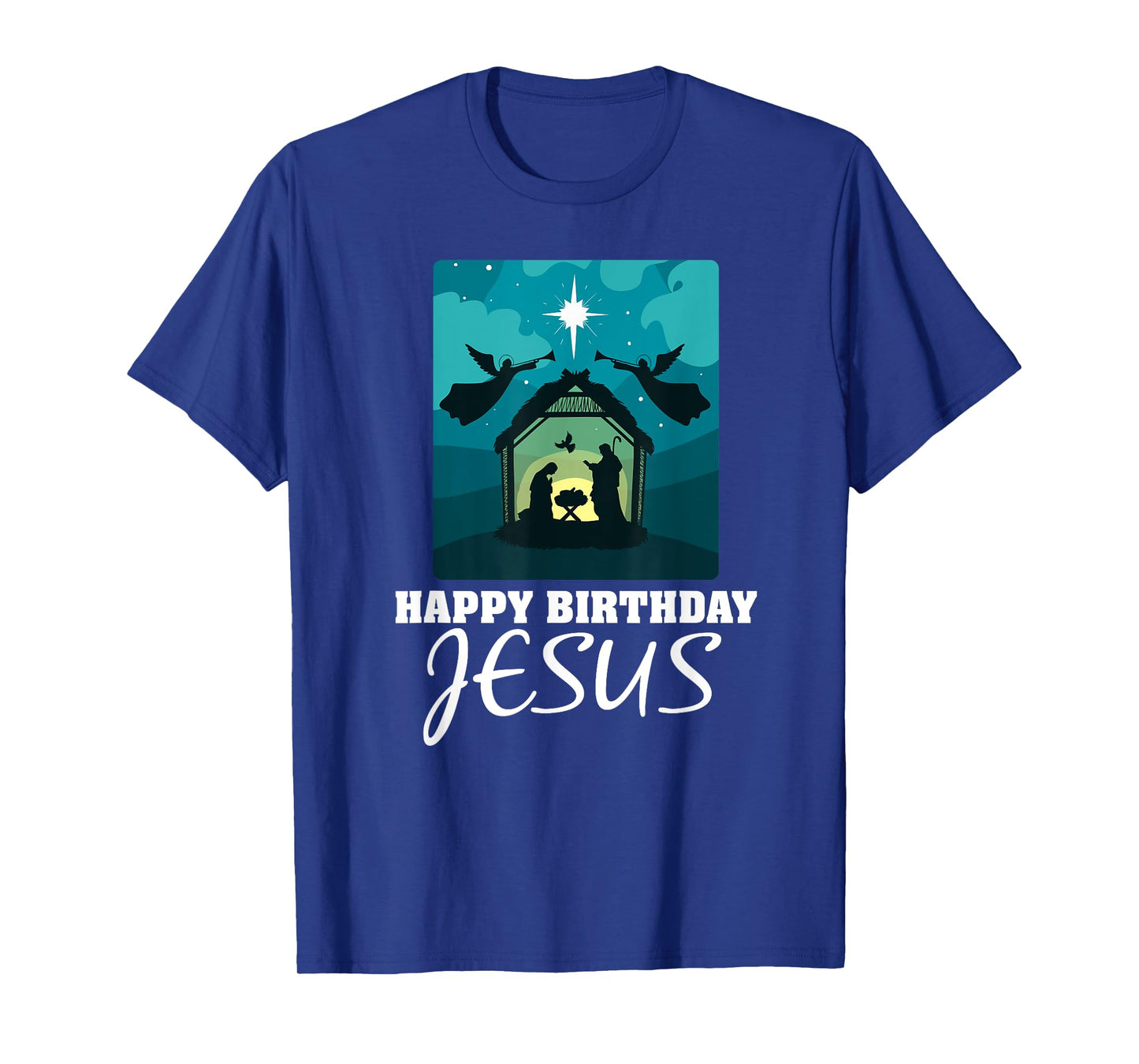 Happy Birthday Jesus - Christmas Advent Nativity Scene North T-Shirt
