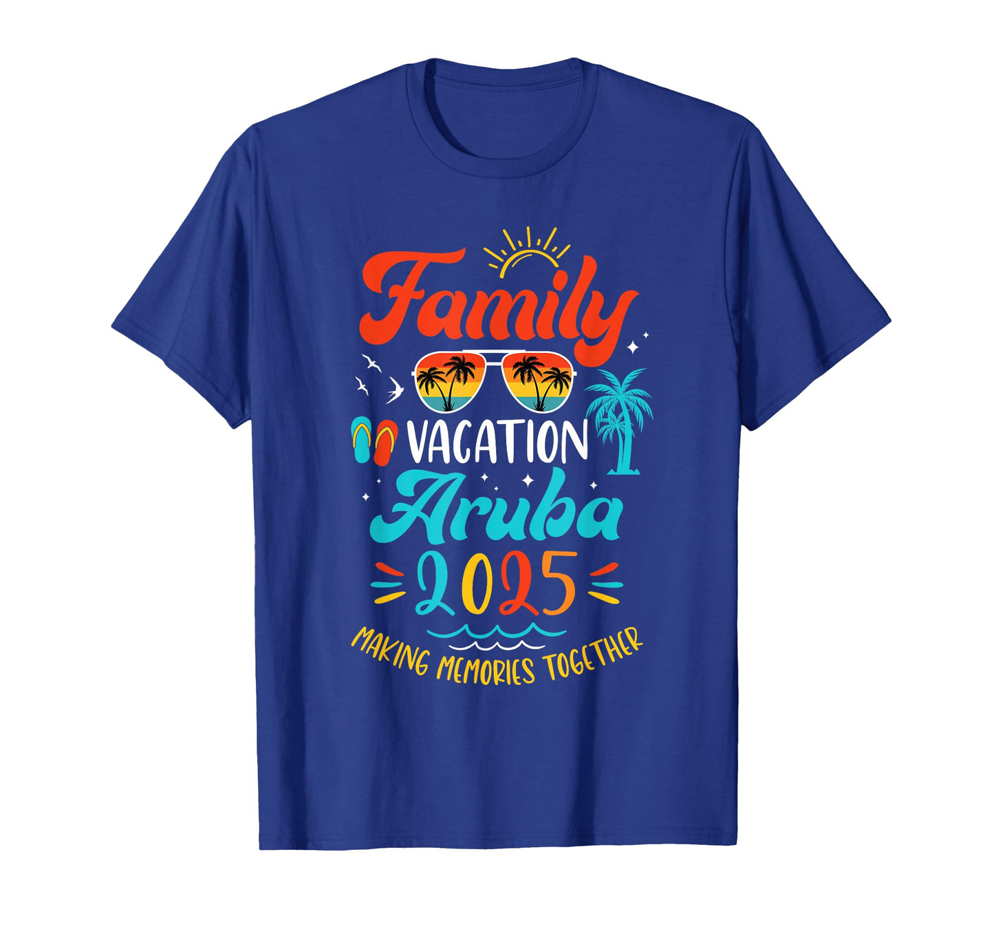 Family Vacation 2025 Aruba Matching Summer Vacation T-Shirt