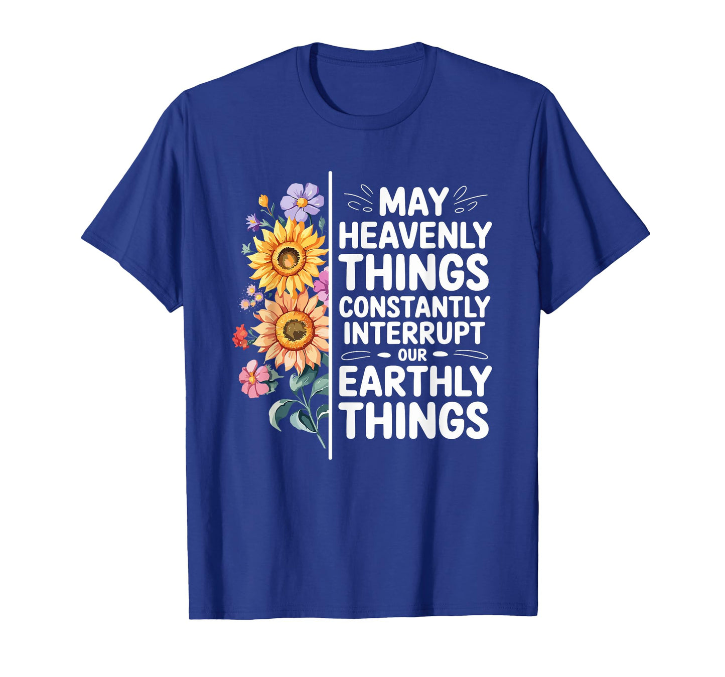 CharlIan Minds - Heavenly Things Interrupt Earthly Unisex-Adults Black Short Sleeve T-Shirt