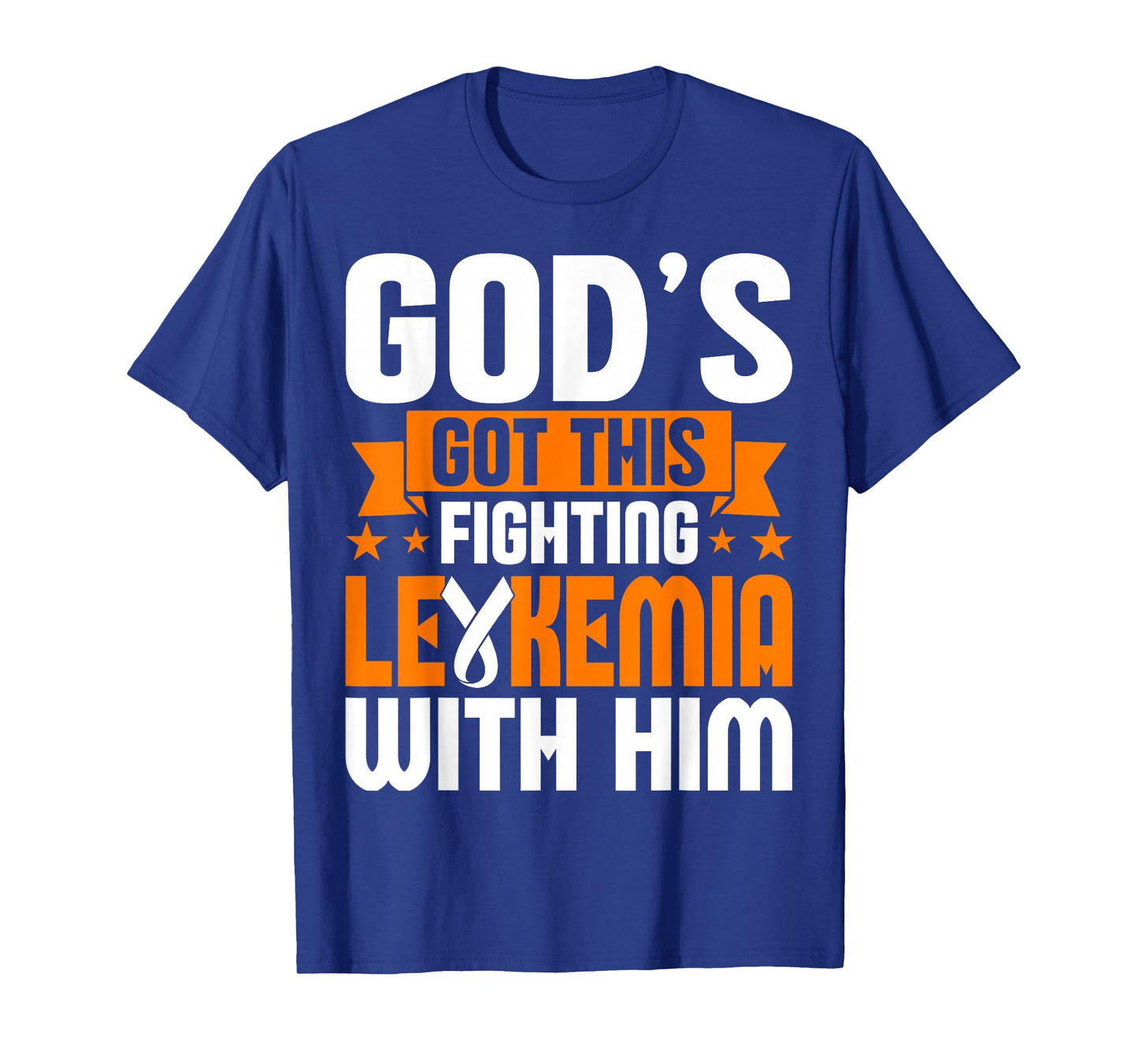 Childhood Leukemia Fighters Orange Ribbon Awareness T-Shirt