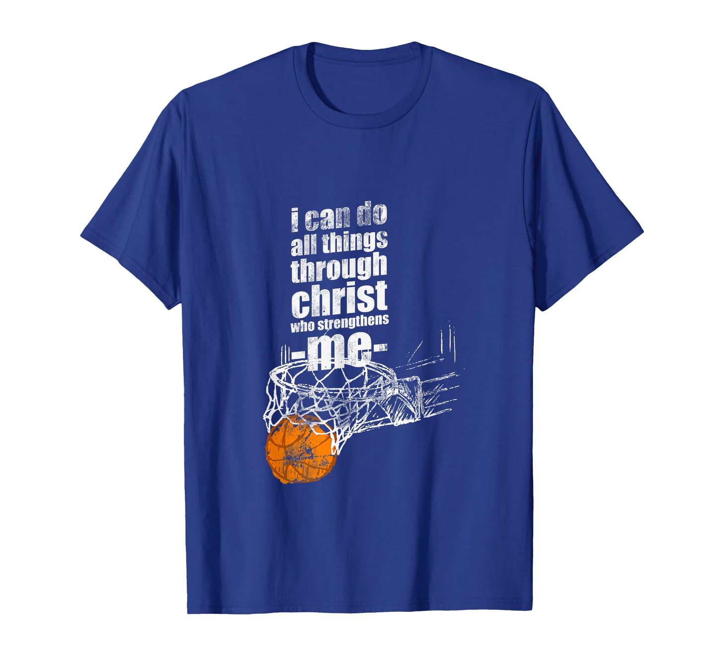 Christian Basketball I Can Do All Things Philippians 4:13 T-Shirt