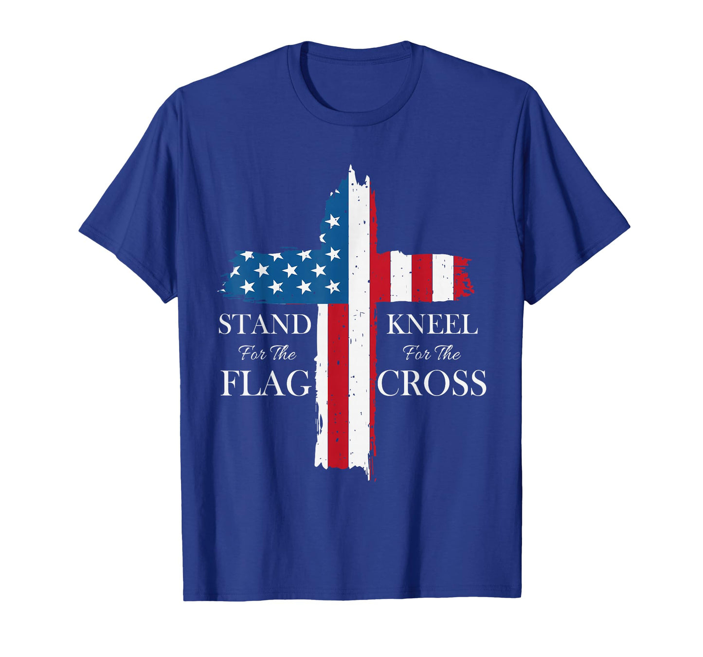 Patriotic American Flag Cross Christian Faith USA T-Shirt