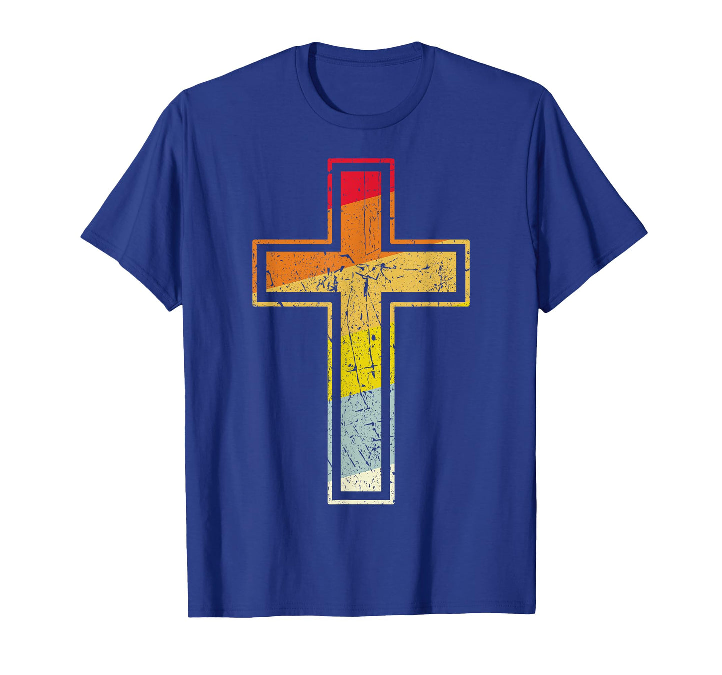 Retro cross vintage Jesus cross gift idea T-Shirt
