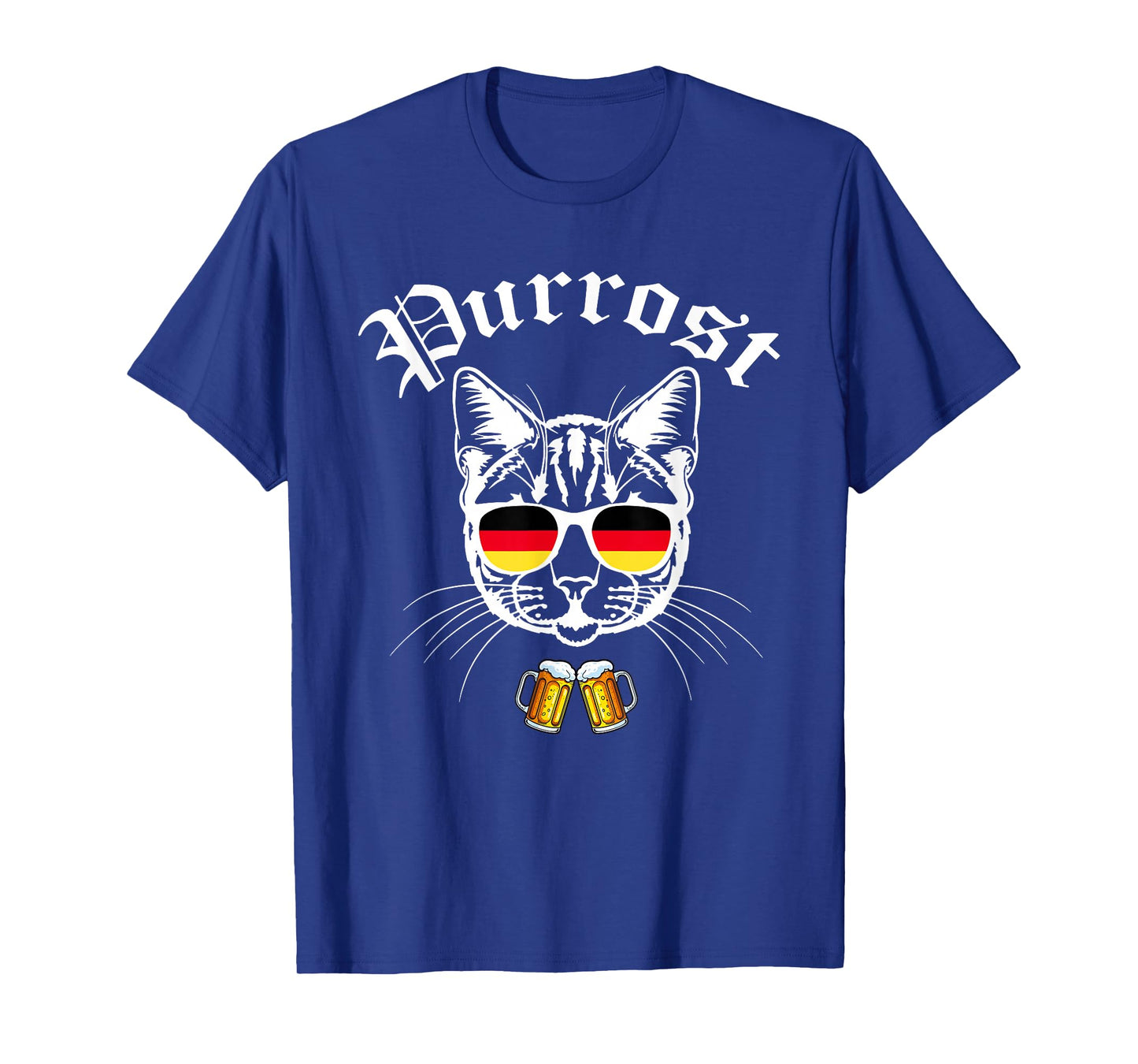 Oktoberfest Prost Funny German Flag Pun Purrost Cat Festival T-Shirt