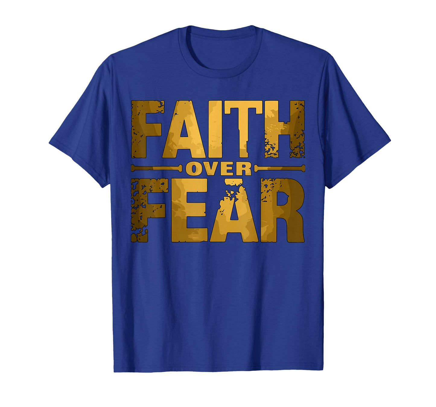 Faith Over Fear Inspirational Christian Quote T-Shirt