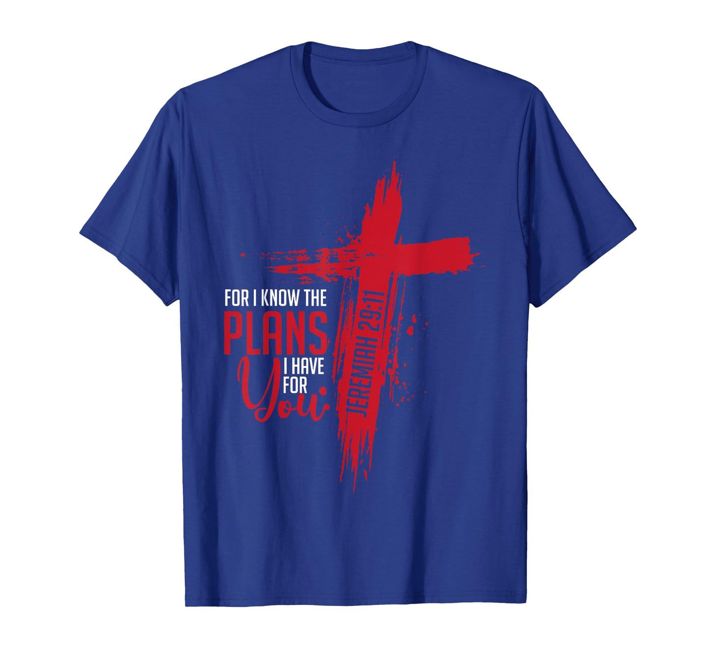Jeremiah 29:11 Christian Religious Bible Verse Cross T-Shirt