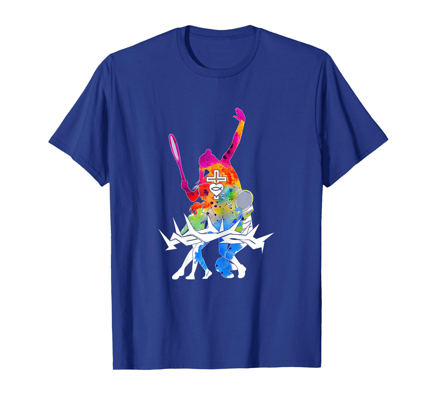 Religious Jesus Tennis Christian GOD Tennis T-Shirt
