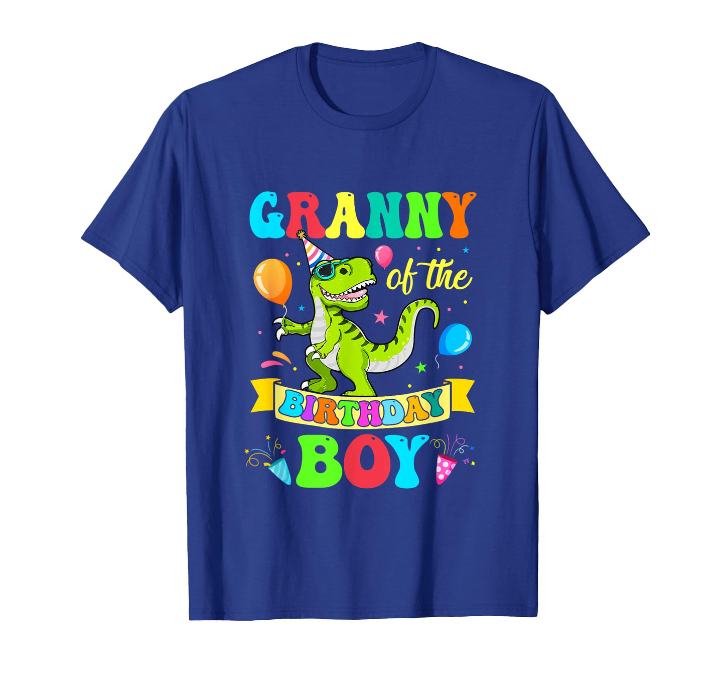 Granny Of The Birthday Boy T-Rex Dinosaur Birthday Party T-Shirt
