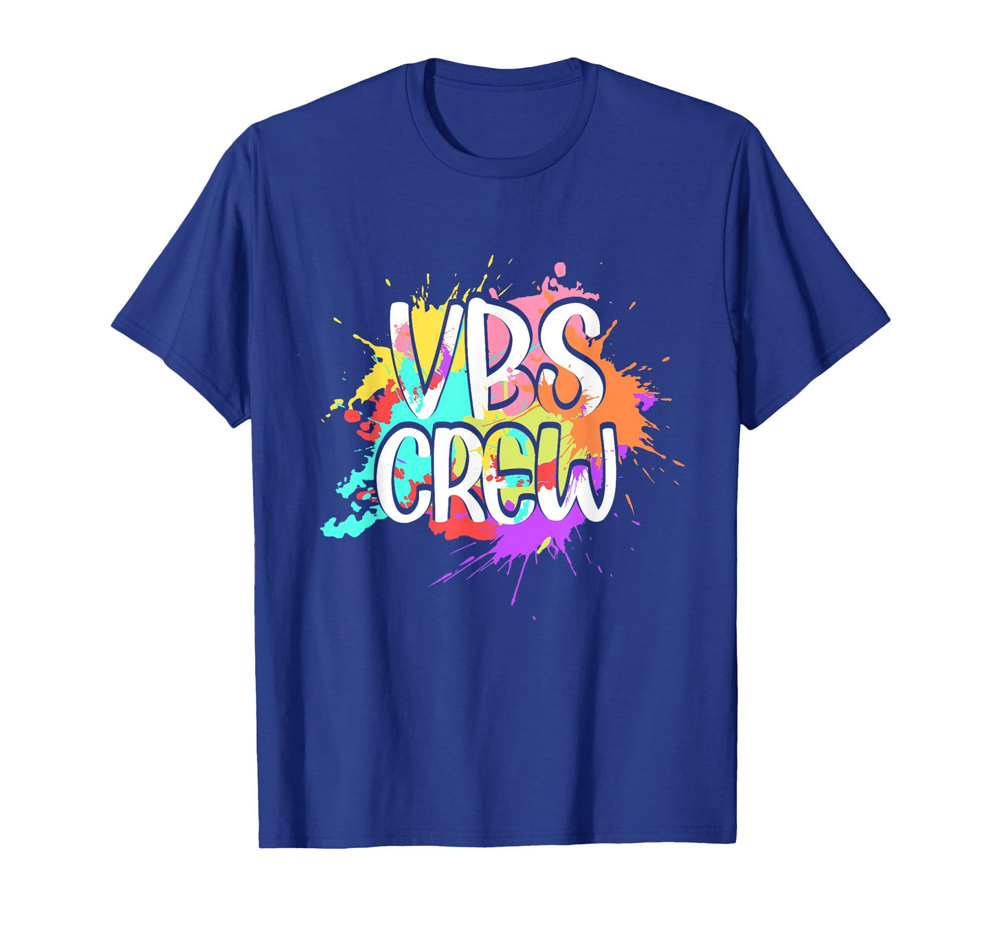 I Love VBS Crew Vacation Bible School Paint Splatter T-Shirt