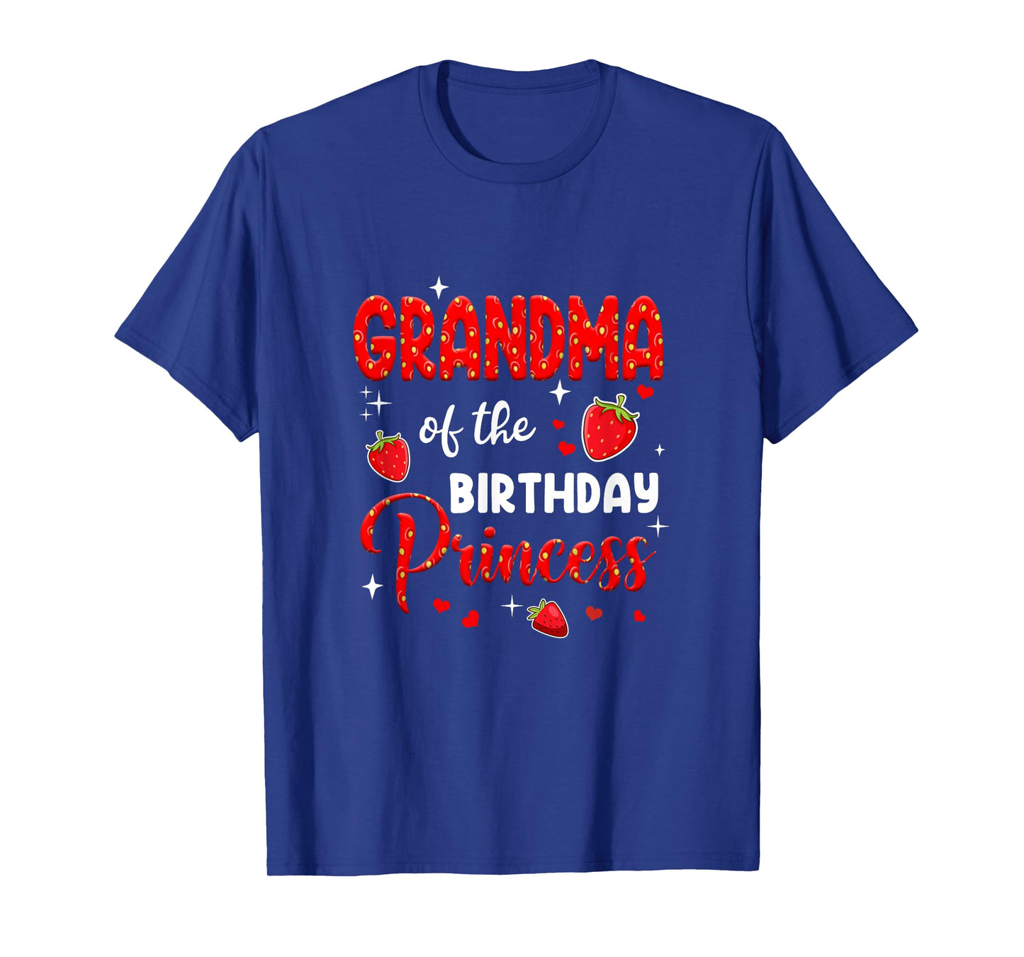 Grandma Of The Birthday Princess Strawberry Theme Bday Party T-Shirt