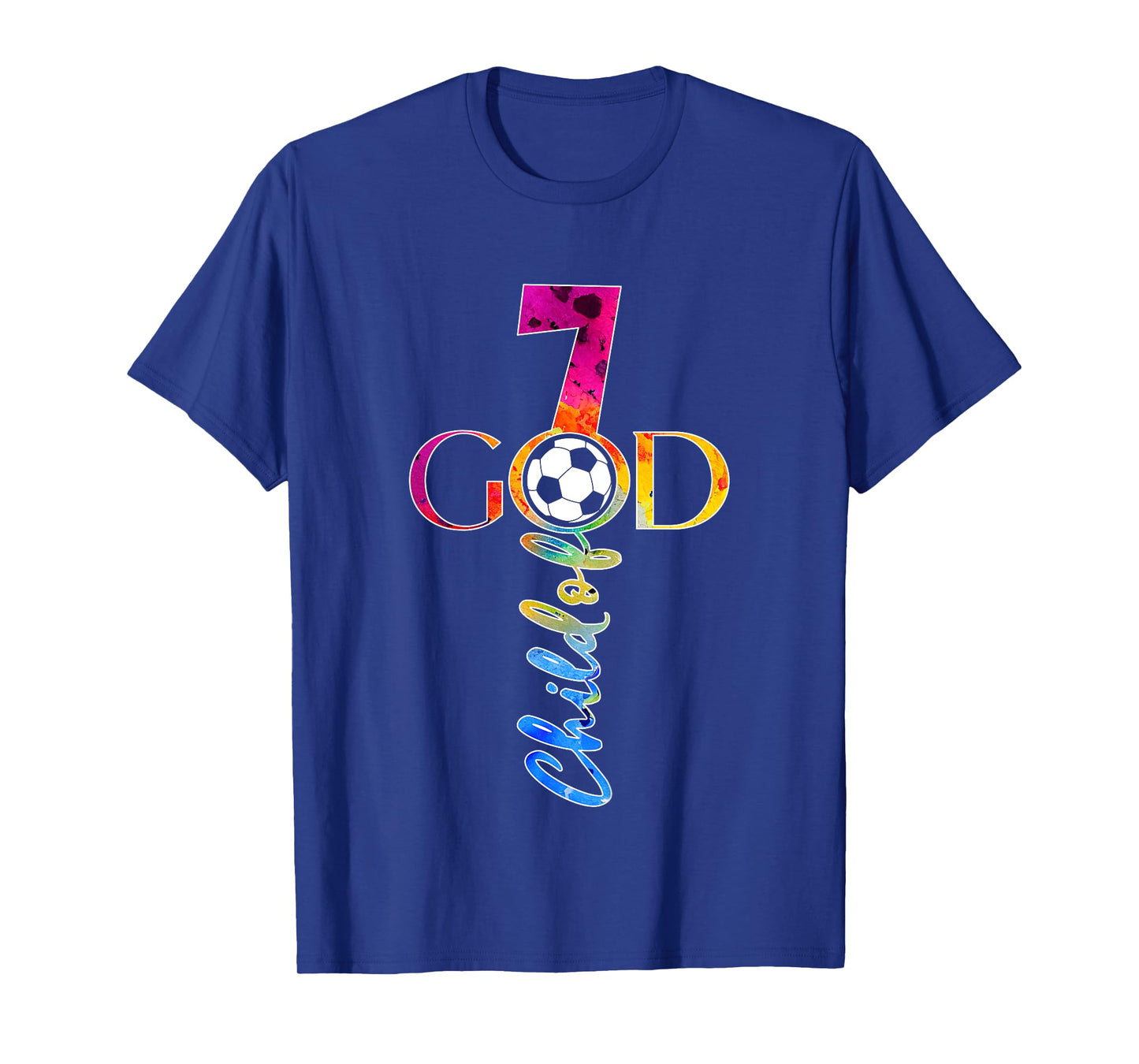 JESUS 7 YEARS CHILD OF GOD SOCCER 7TH BIRTHDAY T-Shirt