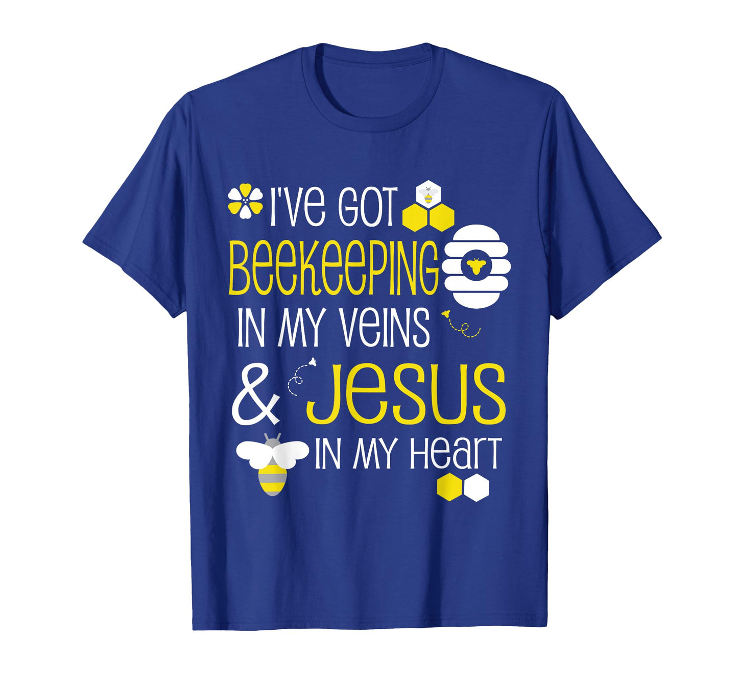 Beekeeping Christian Jesus Beekeeper Men Women Bee T-Shirt