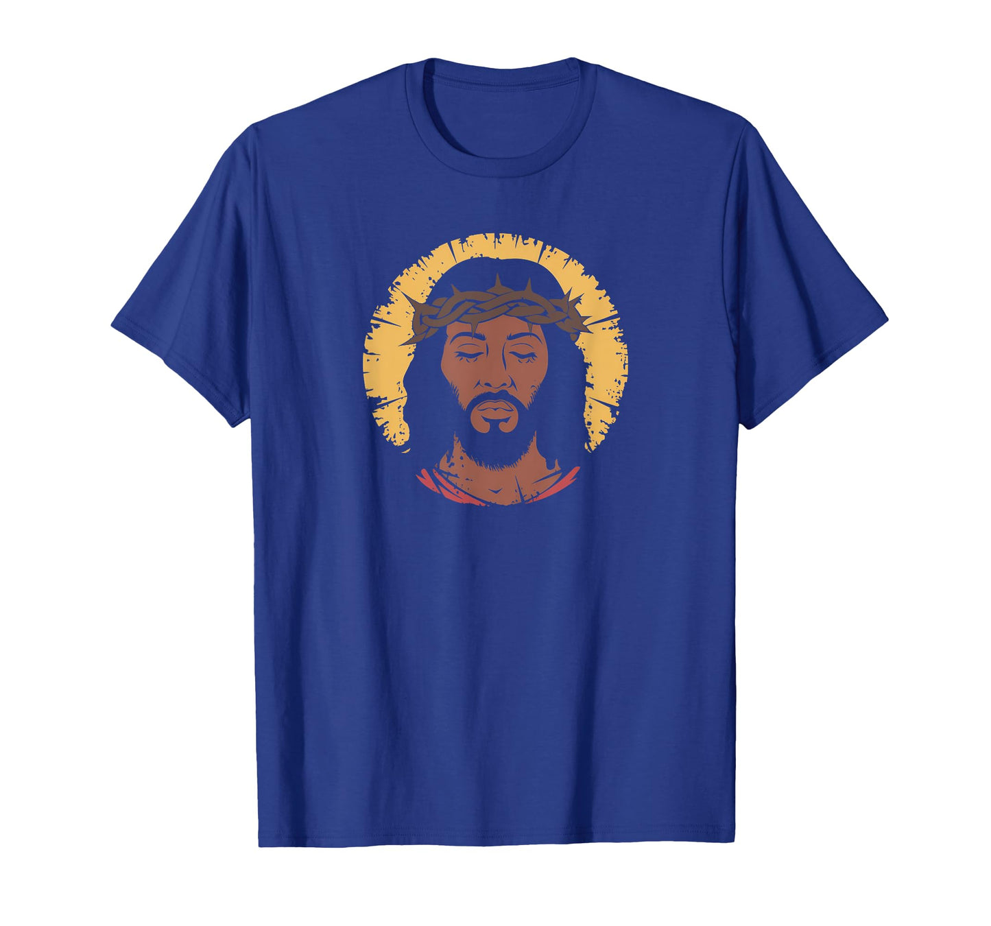 African American Jesus Portrait Black Christian T-Shirt