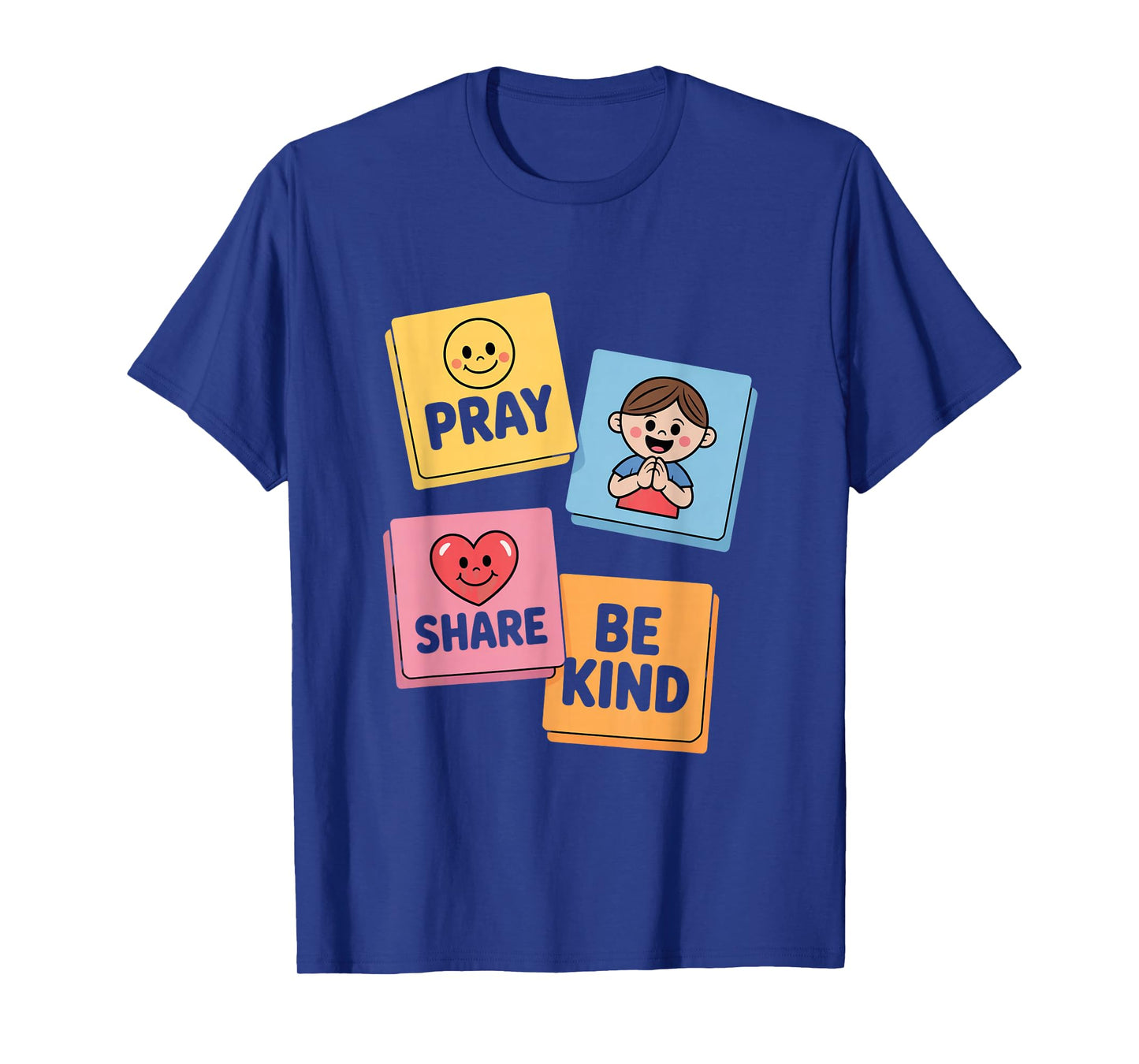 Pray Share Be Kind Kids Christian Sunday School T-Shirt