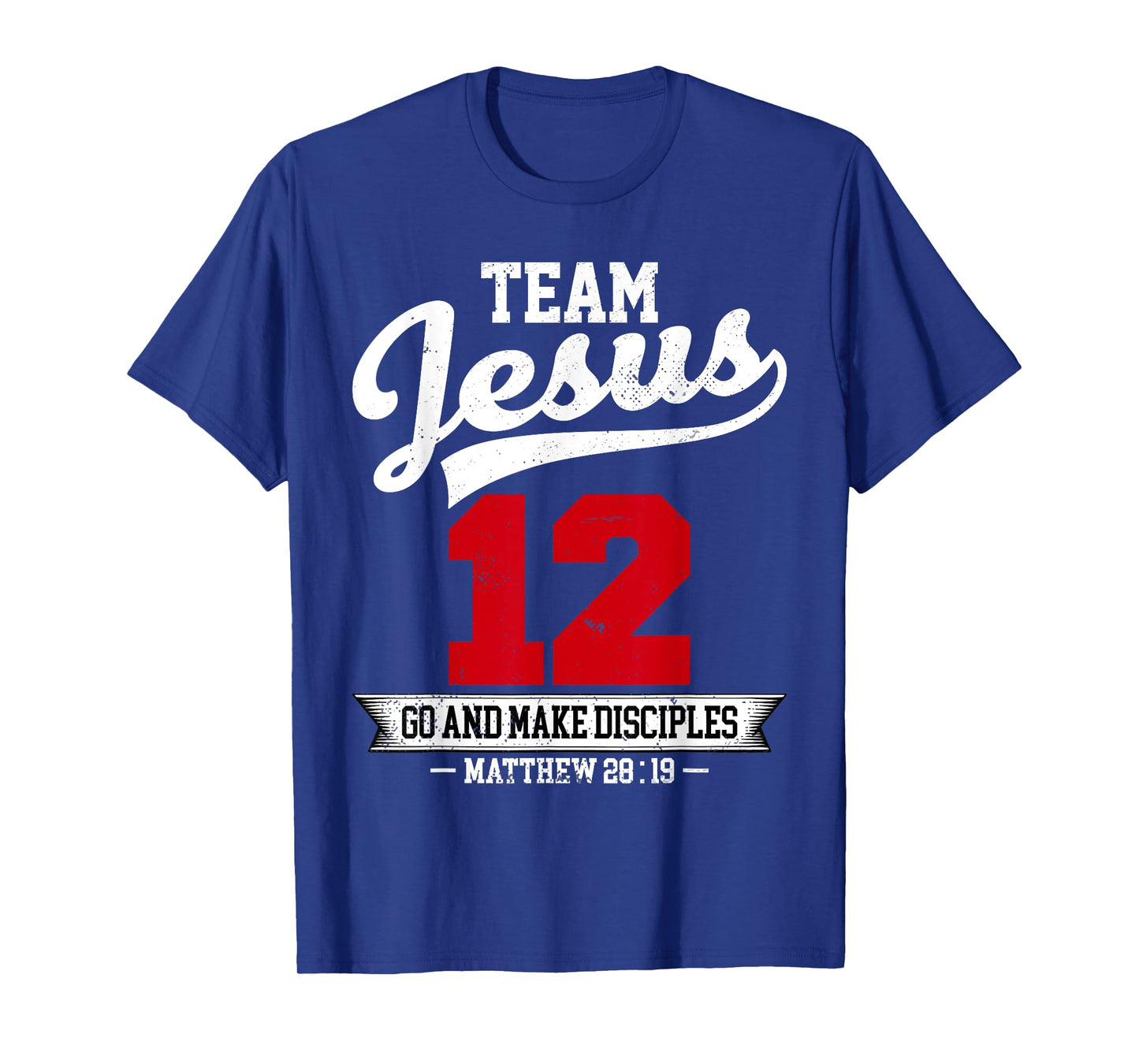 Jesus and Baseball Team Jesus Christian Matthew 28:19 Verse T-Shirt