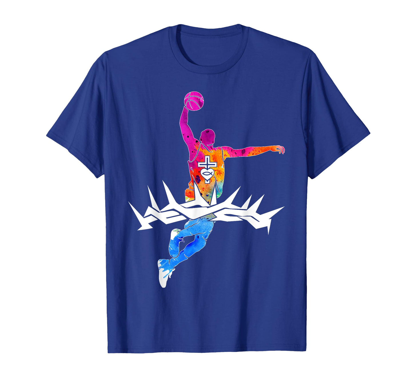 Religious Jesus Basketball Christian GOD Basketball T-Shirt