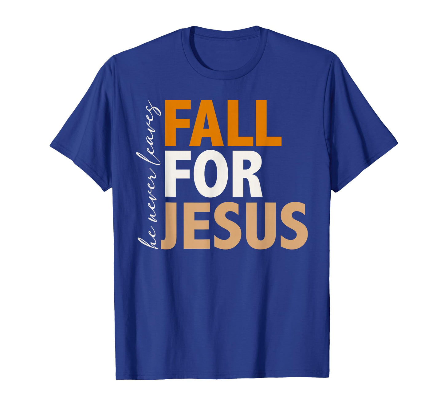 Fall for Jesus Retro Fall Christian Autumn Typograph Jesus T-Shirt