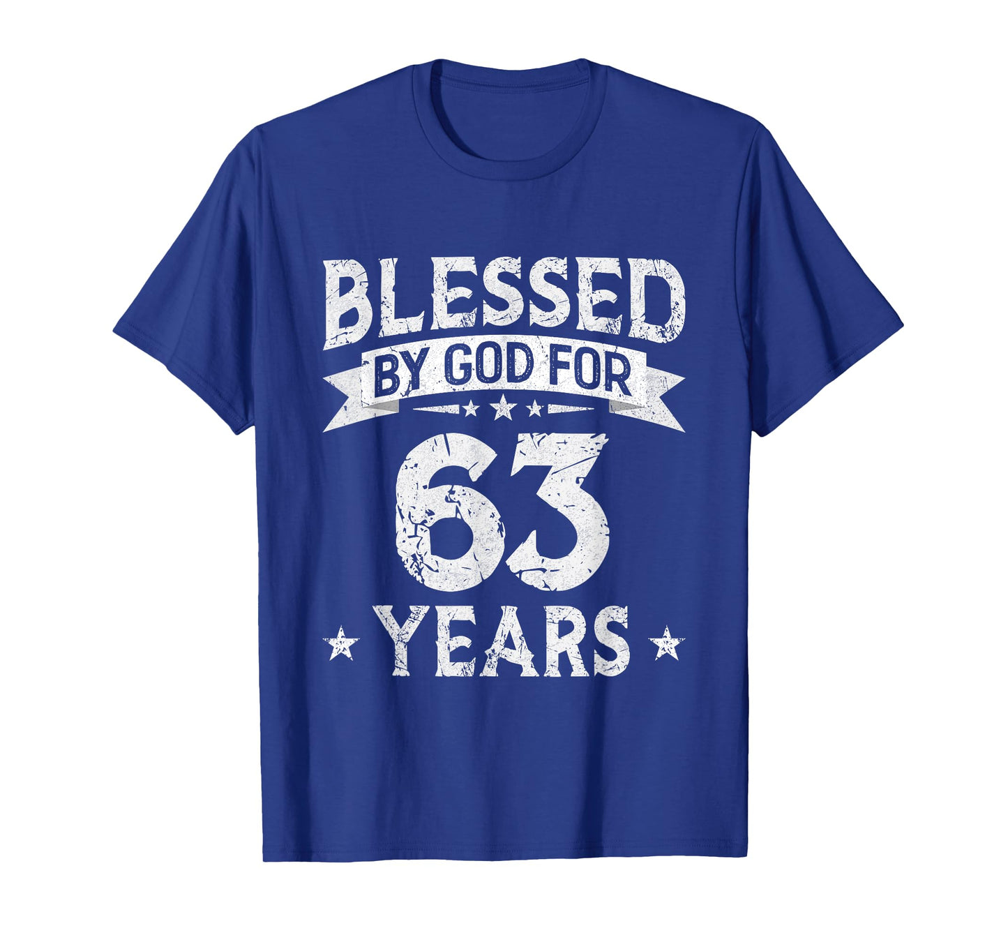 Blessed By God For 63 Years Old 63th Birthday Gifts For Men T-Shirt