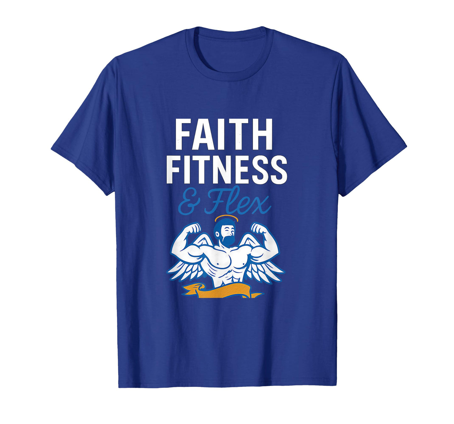 Faith Fitness & Flex Christian Gym Graphic T-Shirt
