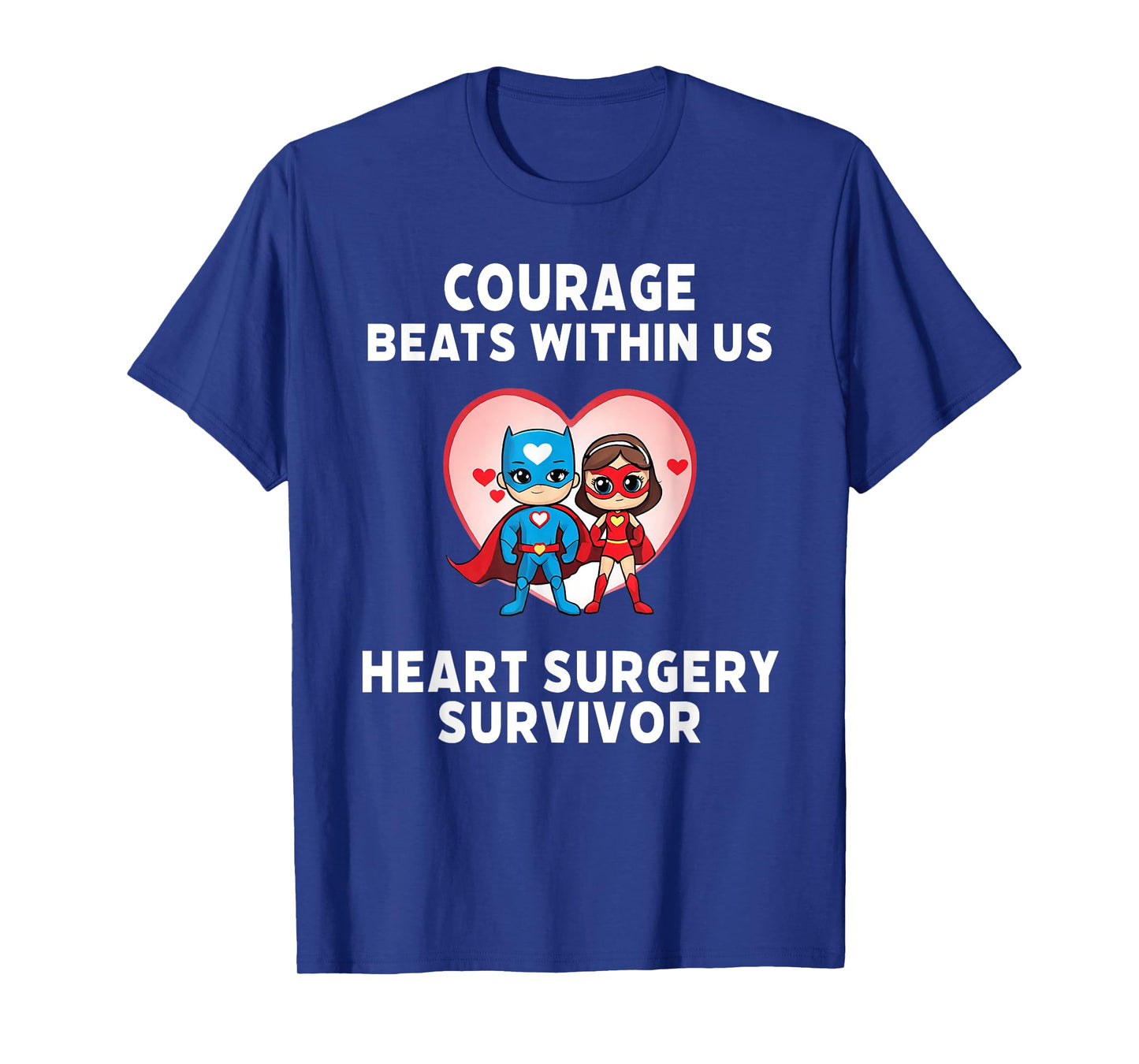 Courage Beats Within Us Heart Surgery Survivor Kids Gifts T-Shirt