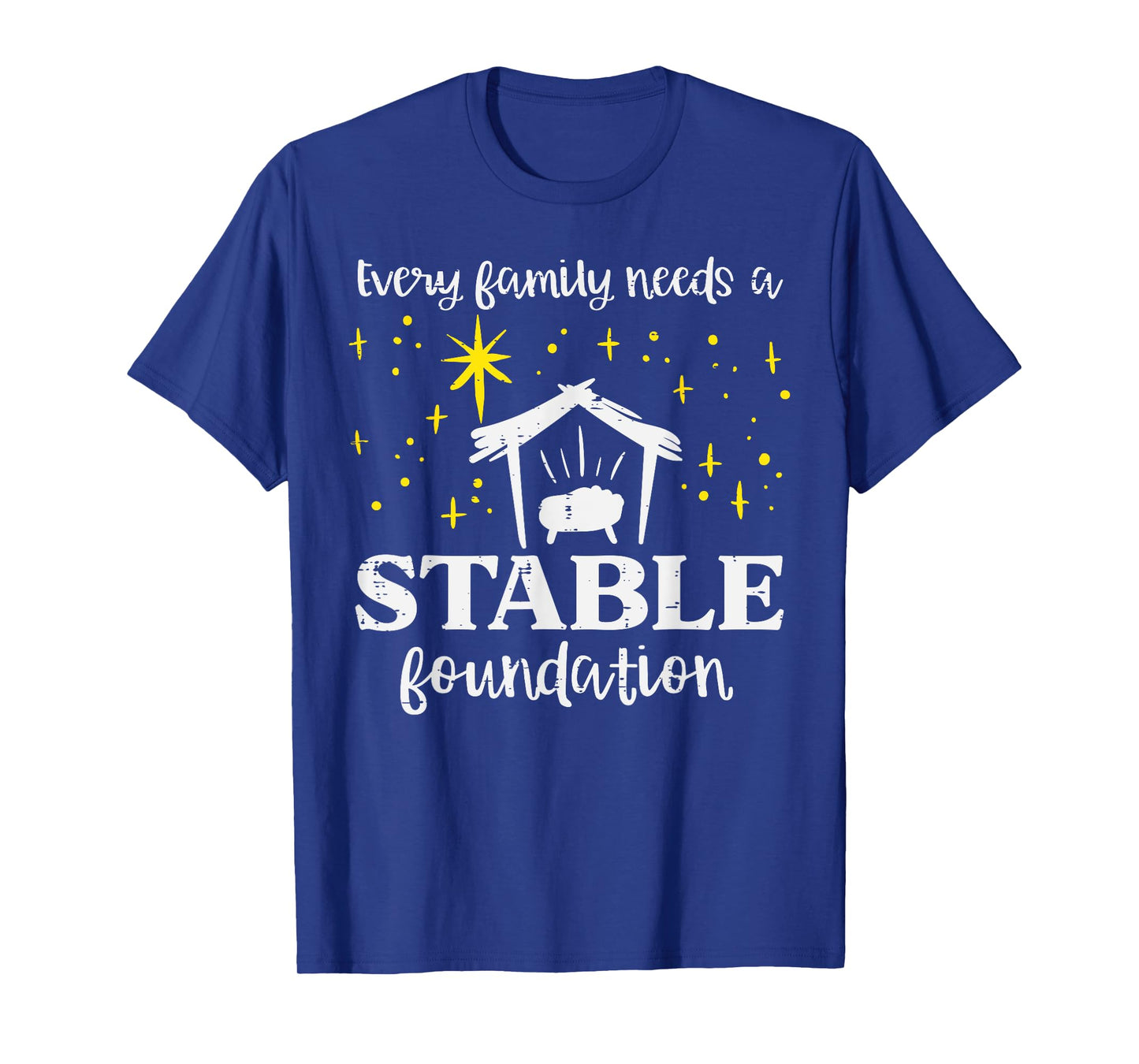 Family Stable Foundation Christian Jesus Christmas Xmas T-Shirt