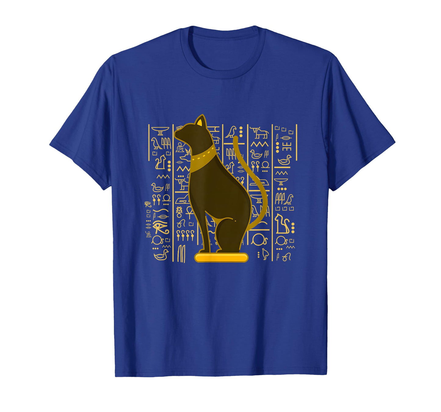 Bastet Ancient Egypt Cat God Hieroglyphic Egyptian History T-Shirt