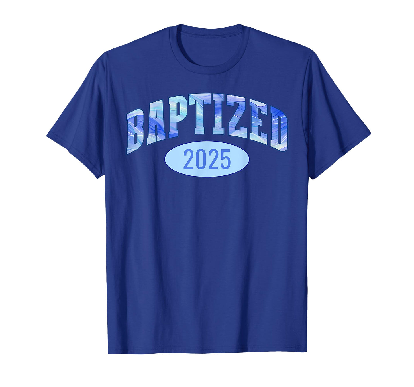 Baptized 2025 Sports Aesthetic Christian Baptism T-Shirt