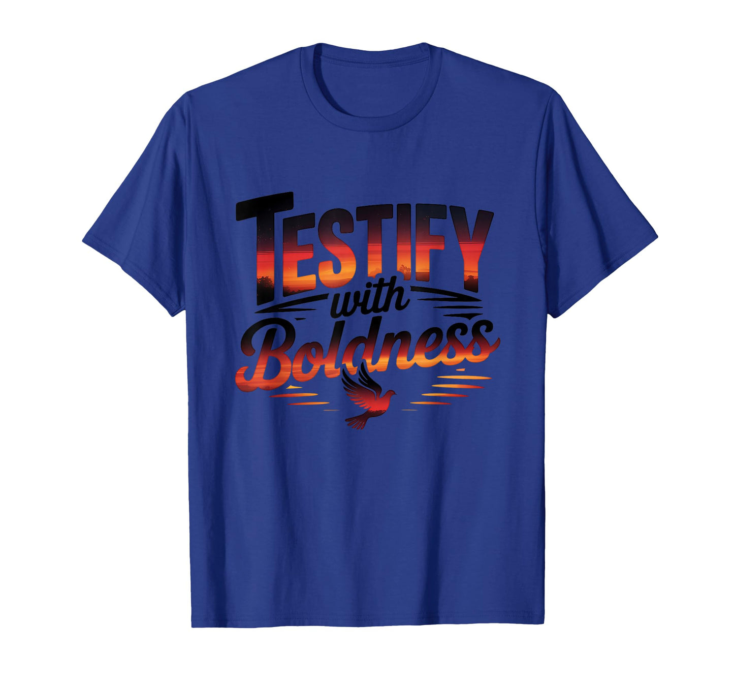 Testify with Boldness Dove Christian Faith T-Shirt