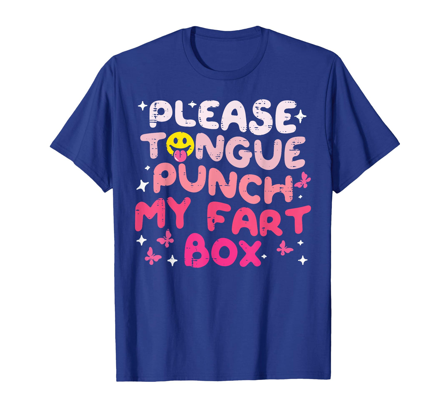 Inappropriate Please Tongue Punch Funny Cringe Men Women T-Shirt