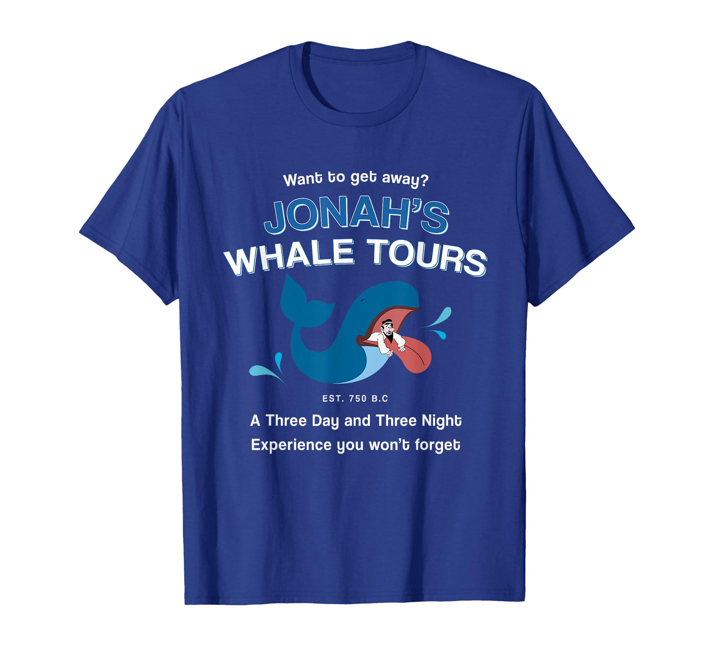 Funny Christian Gifts religious Bible verses Jonah's Whale T-Shirt