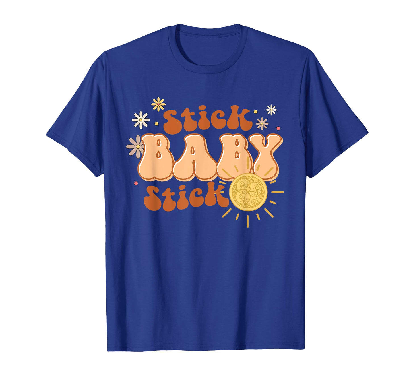 Retro Stick Baby Stick Funny IVF Transfer Day IVF Couple T-Shirt