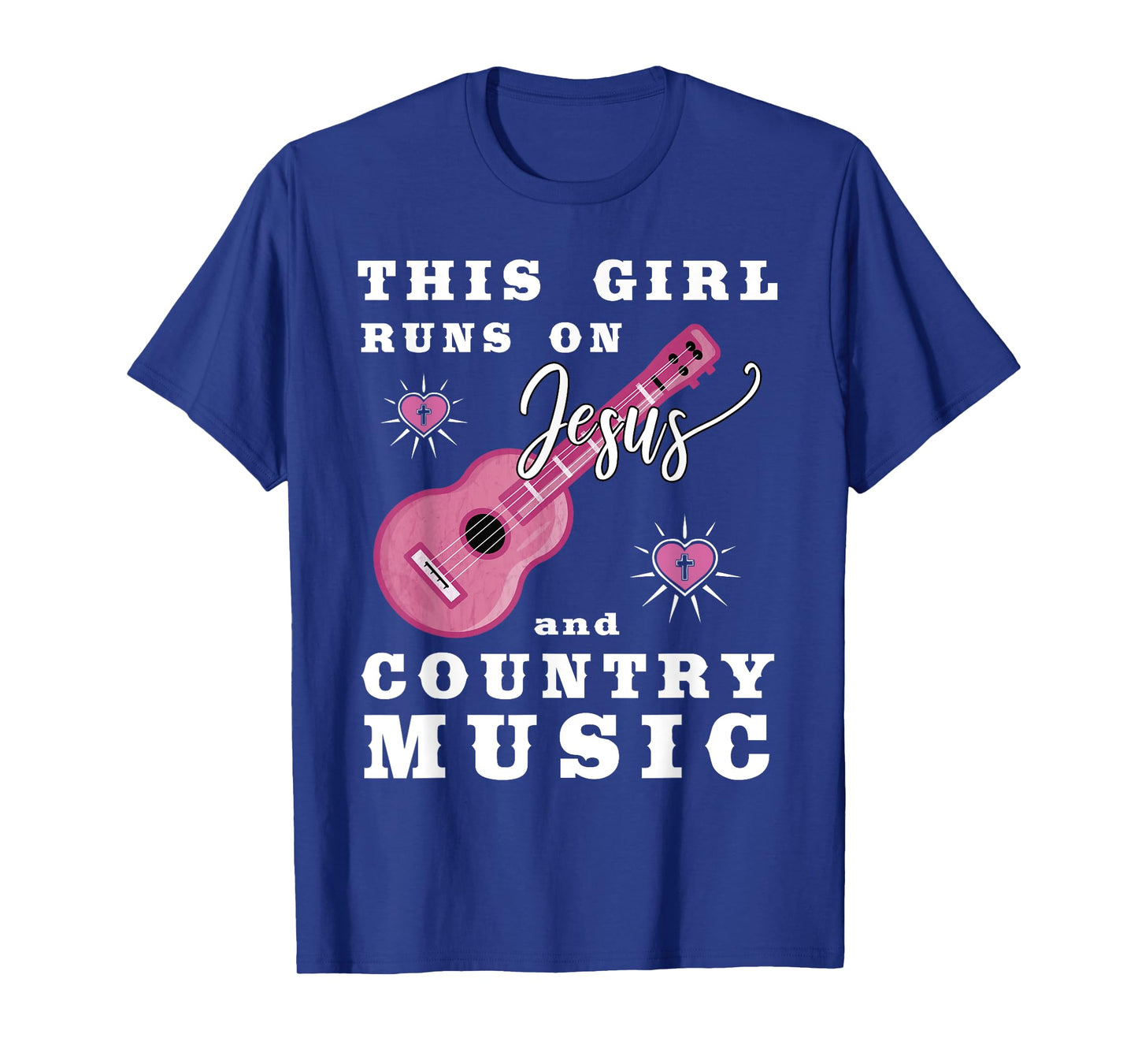 This Girl Runs On Jesus And Country Music Christian T-Shirt