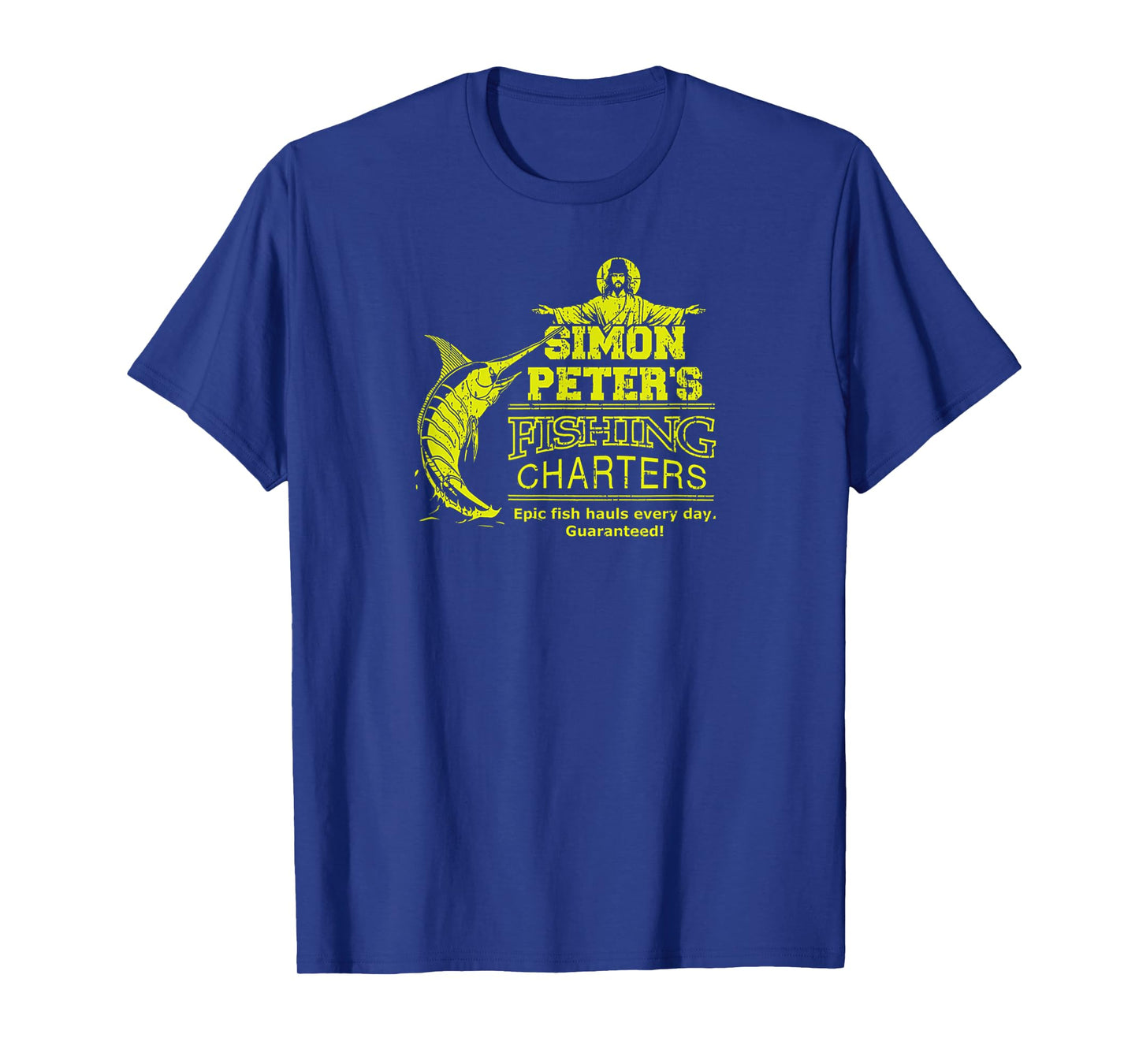 Simon Peter's Fishing Charters Funny Jesus Christ Christian T-Shirt