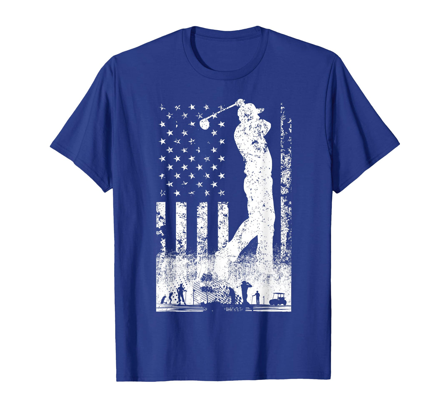 American Flag Golf Club USA 4th Of July For Men Women Kids T-Shirt