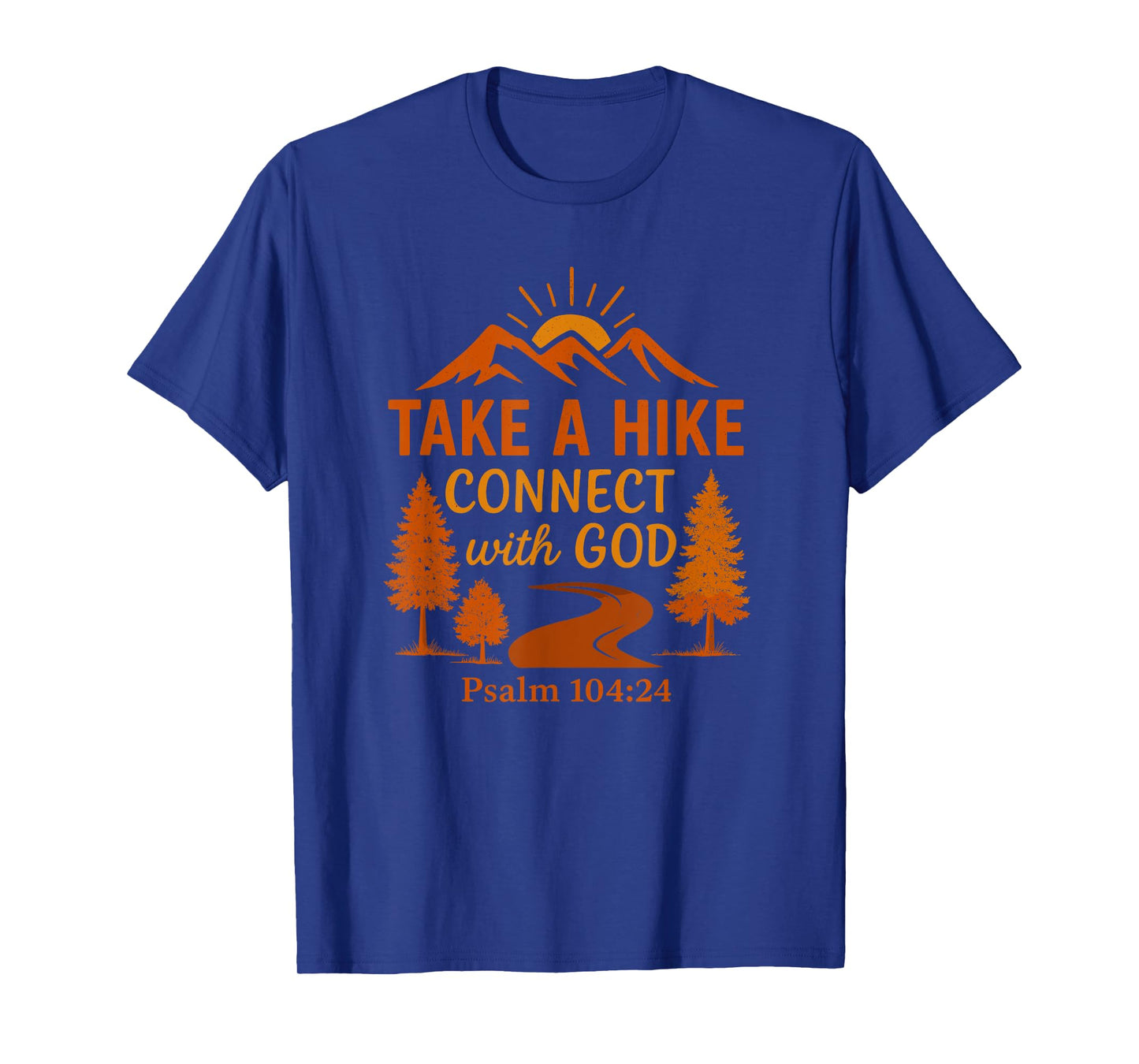 Take A Hike Connect Fall Colors Christian Hiking God Autumn T-Shirt