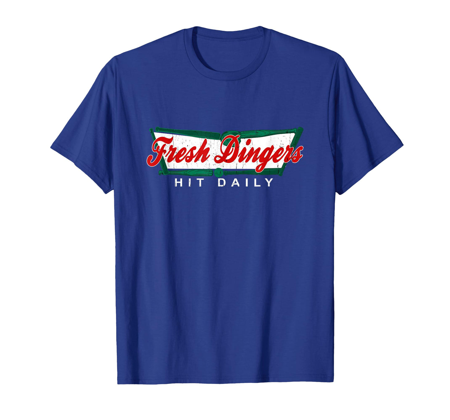 Don't Bunt Hit Fresh Dingers Funny Baseball Softball Game T-Shirt