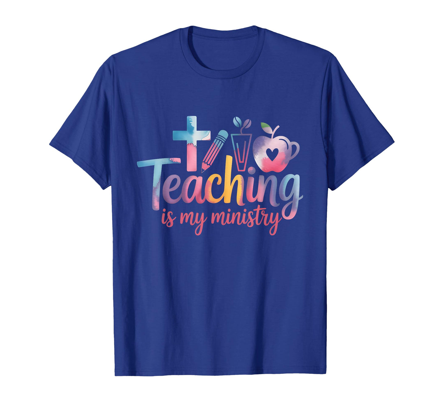 Teaching is My Ministry Flower Jesus Christian Teacher T-Shirt