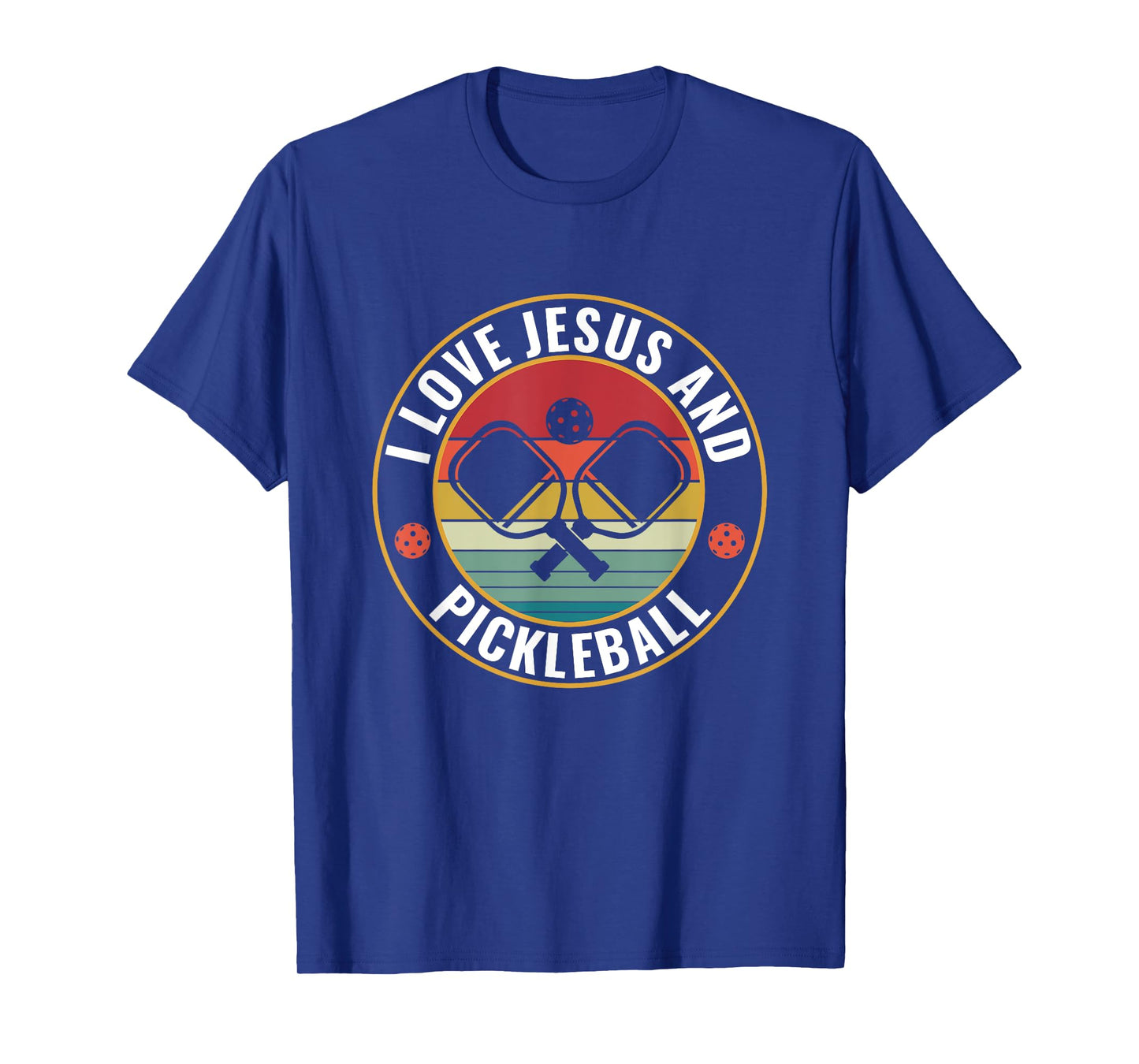 PicklebalI I Love Jesus and Pickleball Funny Quote T-Shirt