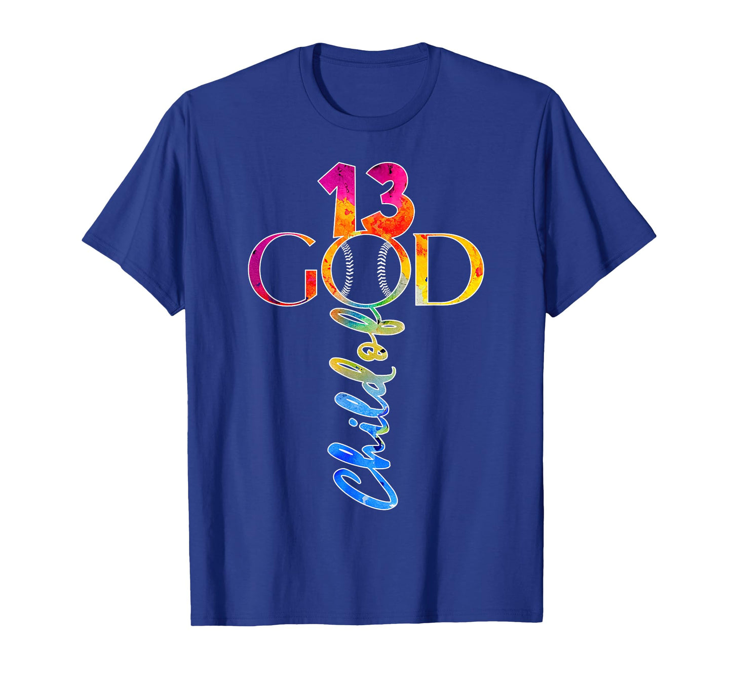JESUS 13 YEARS CHILD OF GOD BASEBALL 13TH BIRTHDAY T-Shirt