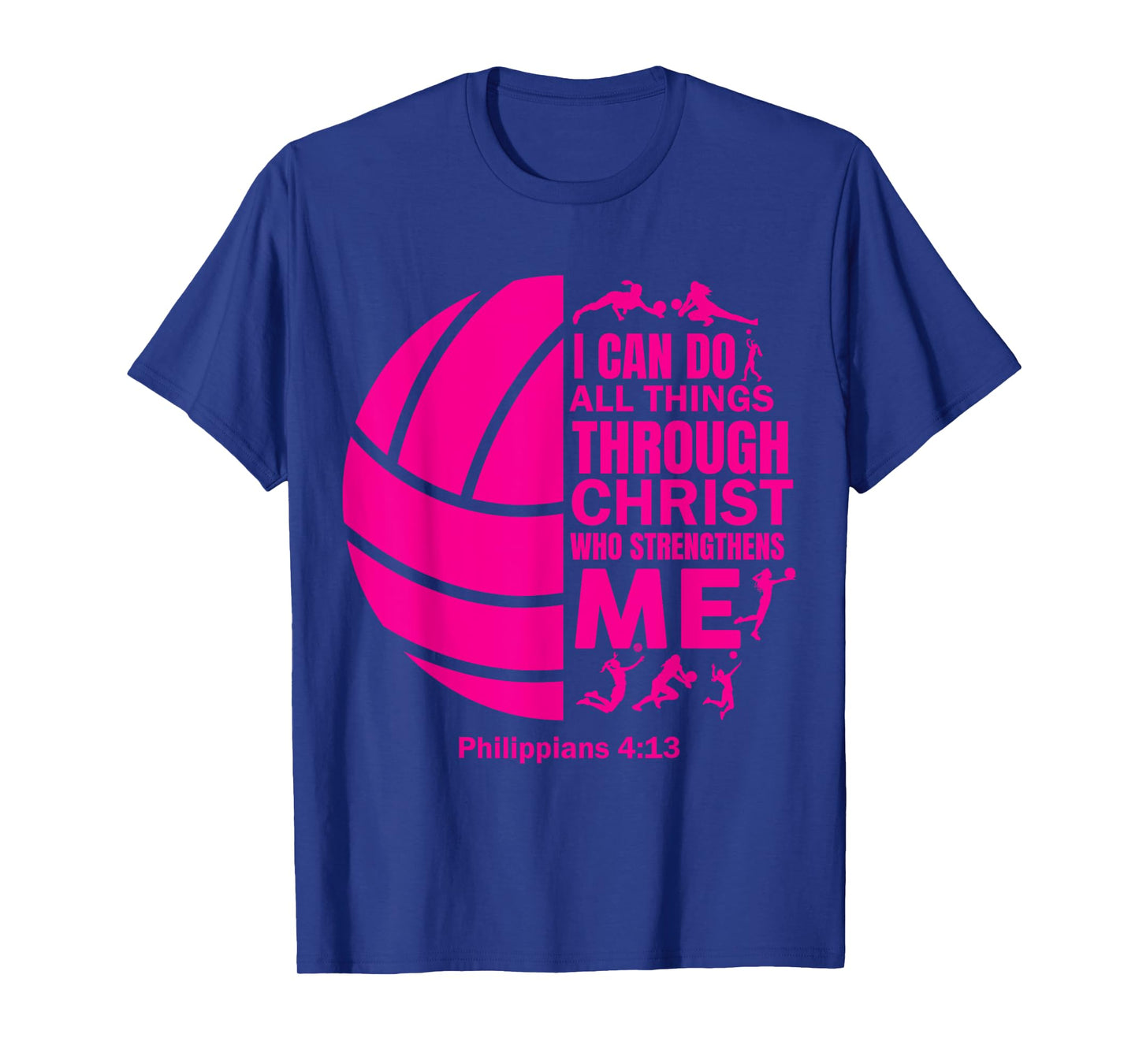 Women Volleyball-Shirt For Teen Girls Funny Christian Christ T-Shirt